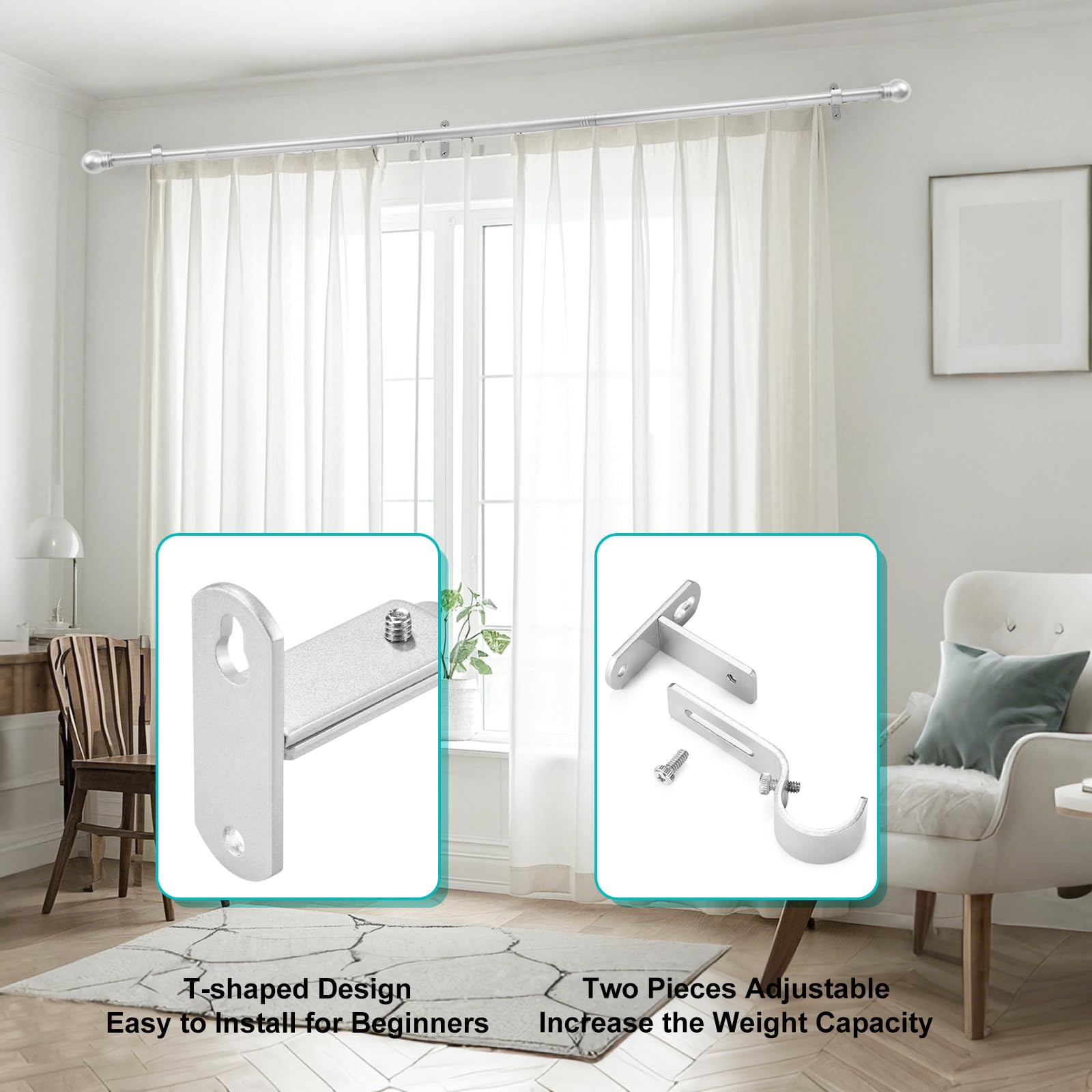 Phewnyzo LPW0812W494 Curtain-Brackets - View #5