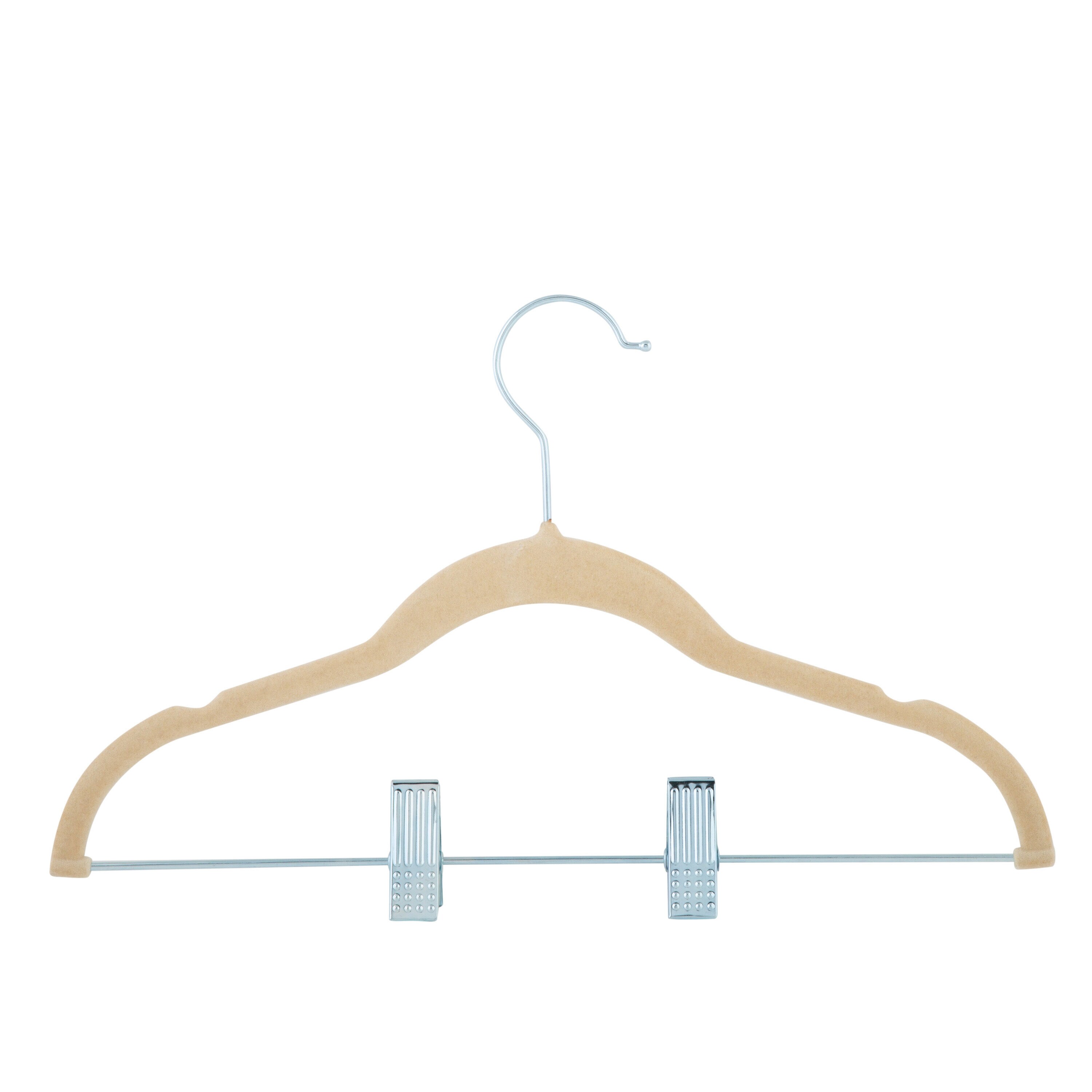 Simplify 10-Pack Plastic Non-slip Grip Clothing Hanger (Grey) in