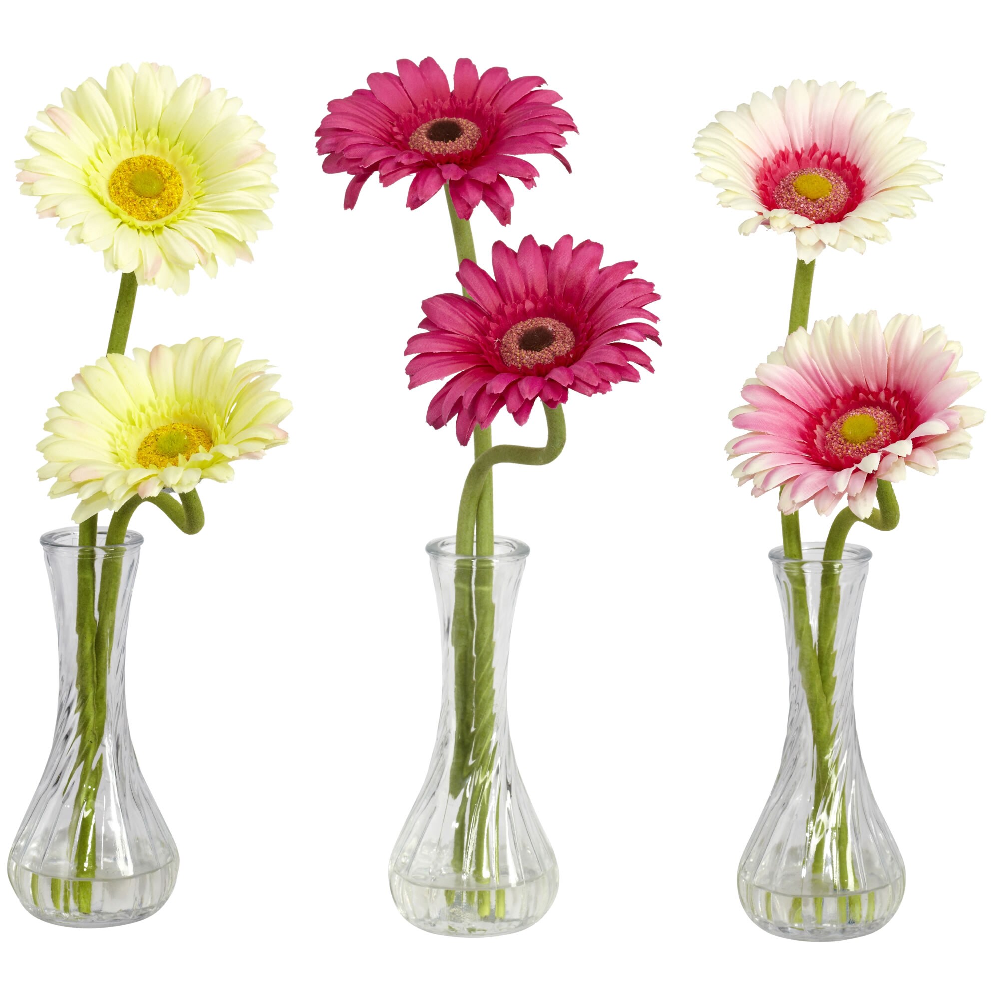 Nearly Natural 1248-A2 13-in Multi Pastel Indoor Silk Artificial Flower