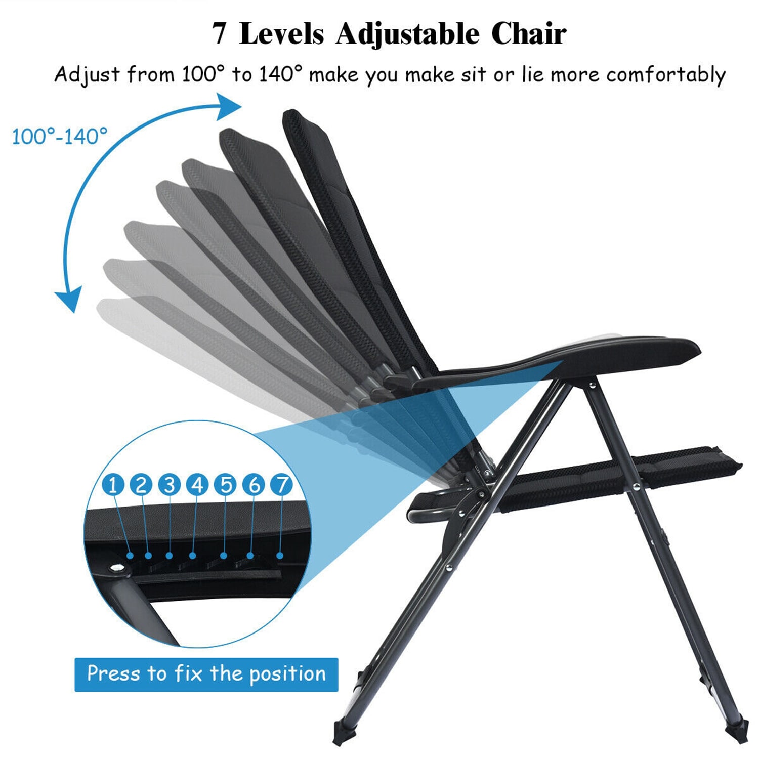 WELLFOR DOJ70271BK-2 Patio-Chairs - View #4