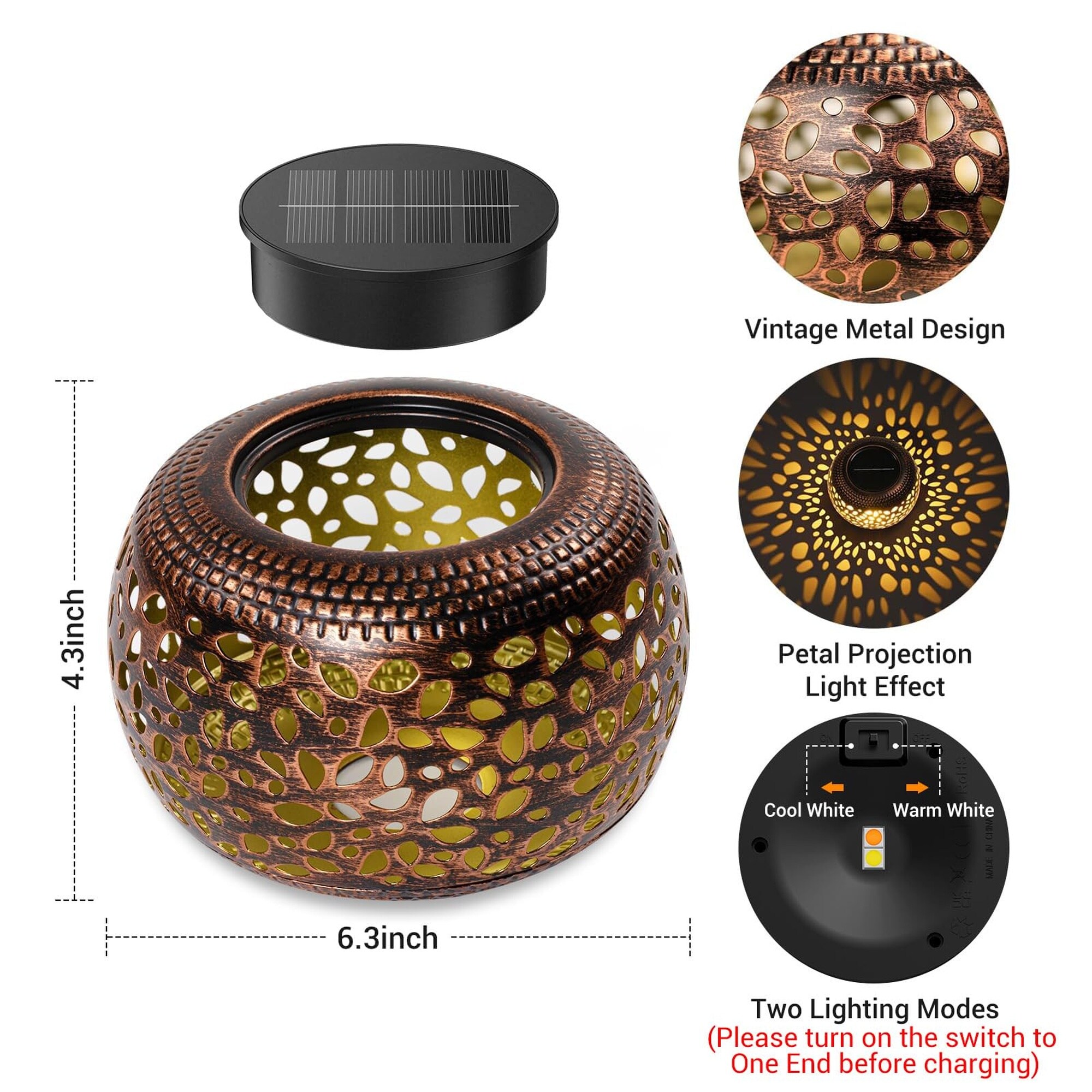 Numhew NHWILL14941 Outdoor-Decorative-Lanterns - View #3
