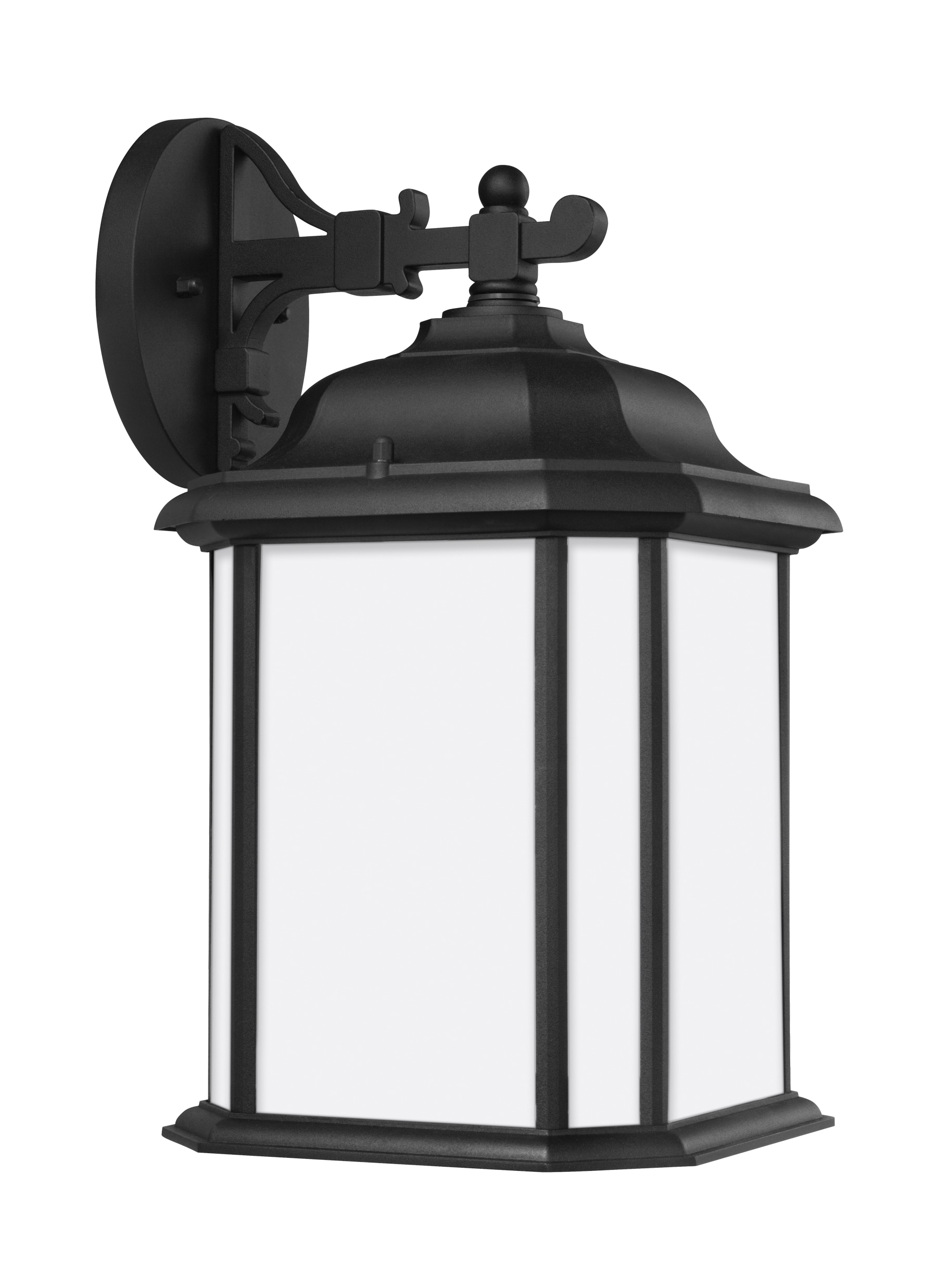 Generation Lighting 84531-12 Kent 1 -Light 15-in H Satin Black Hardwired Outdoor Wall Light