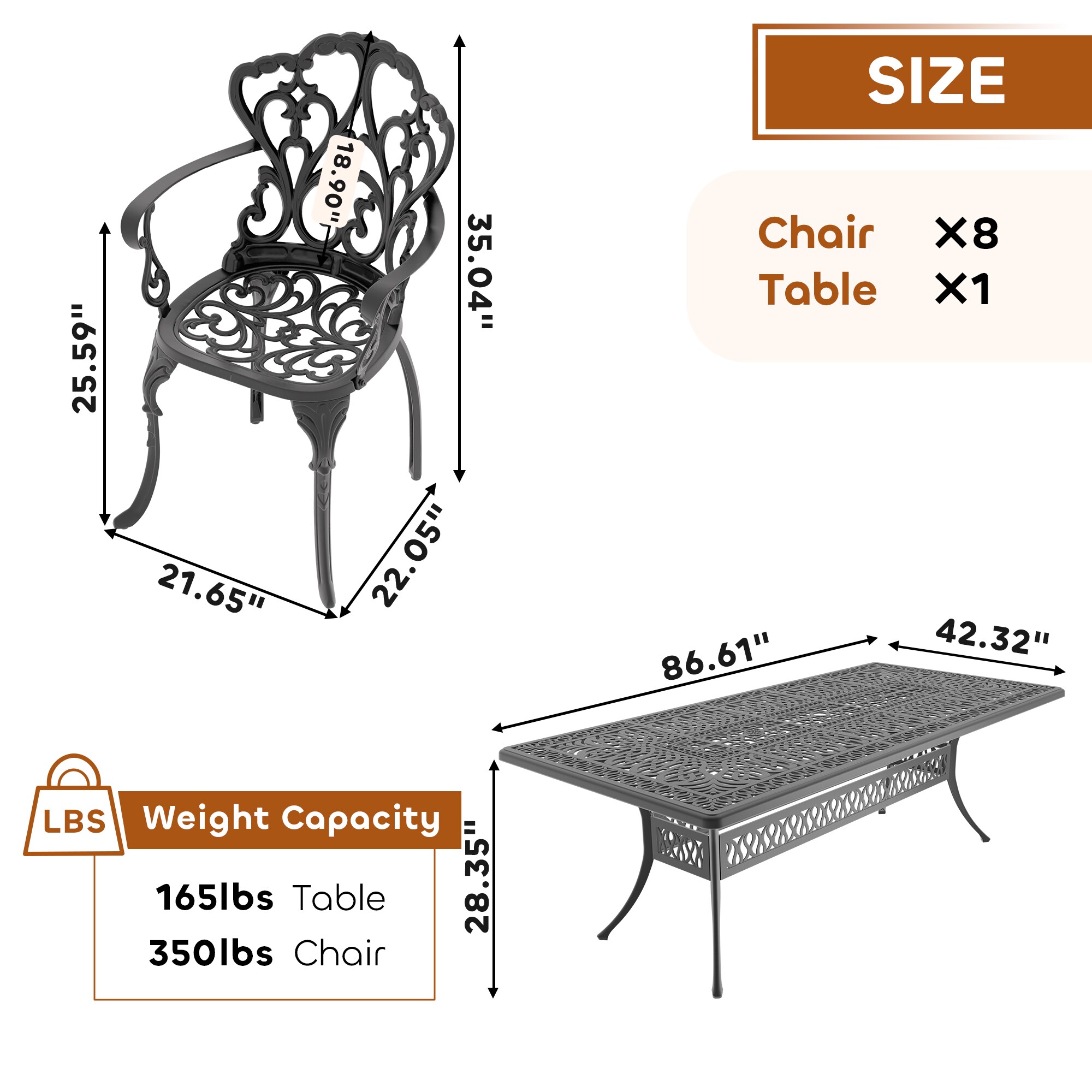 nicesure SLBK6047CZ8A1119RC Patio-Dining-Sets - View #8