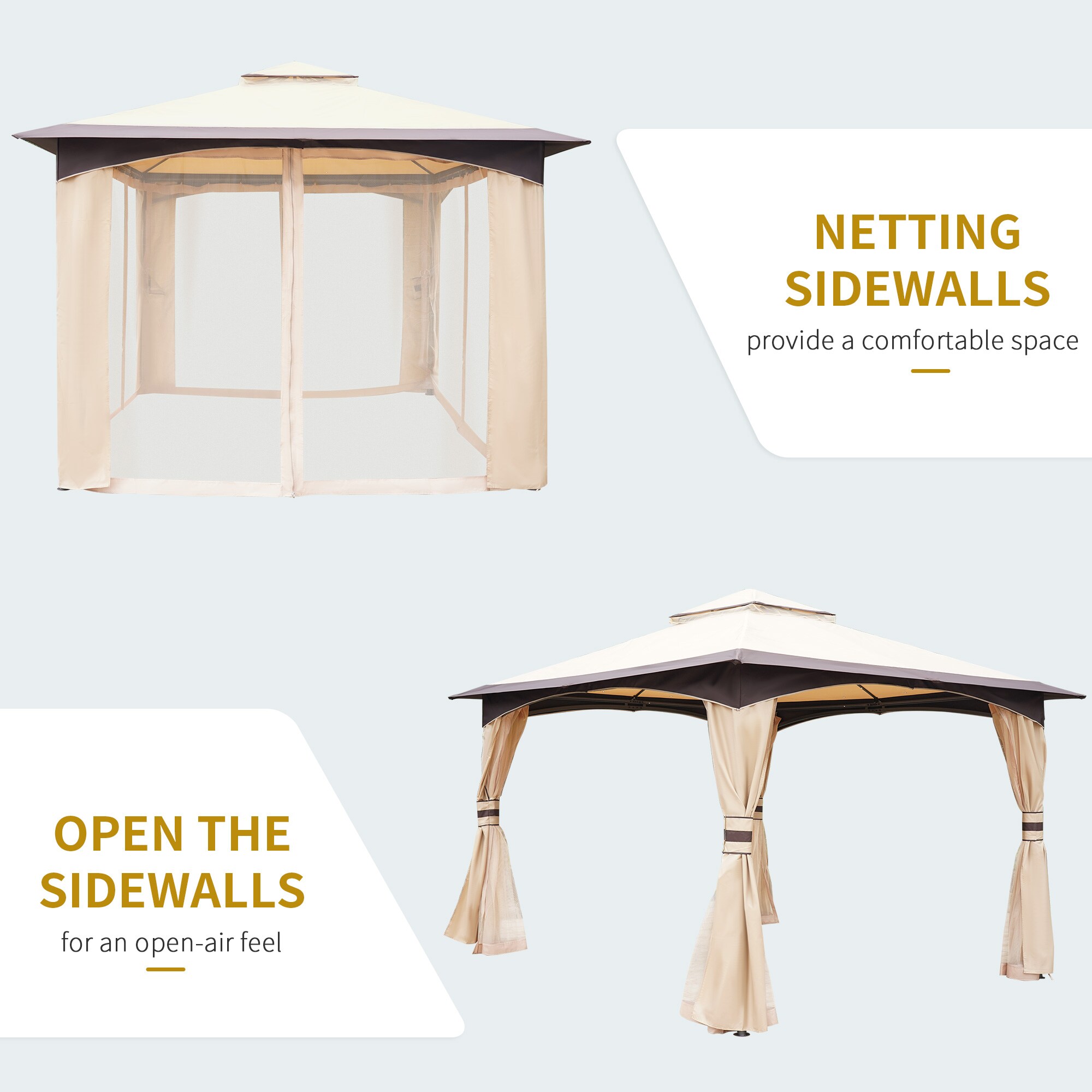 Outsunny 84C-150 Wood-Resin-Gazebos - View #8