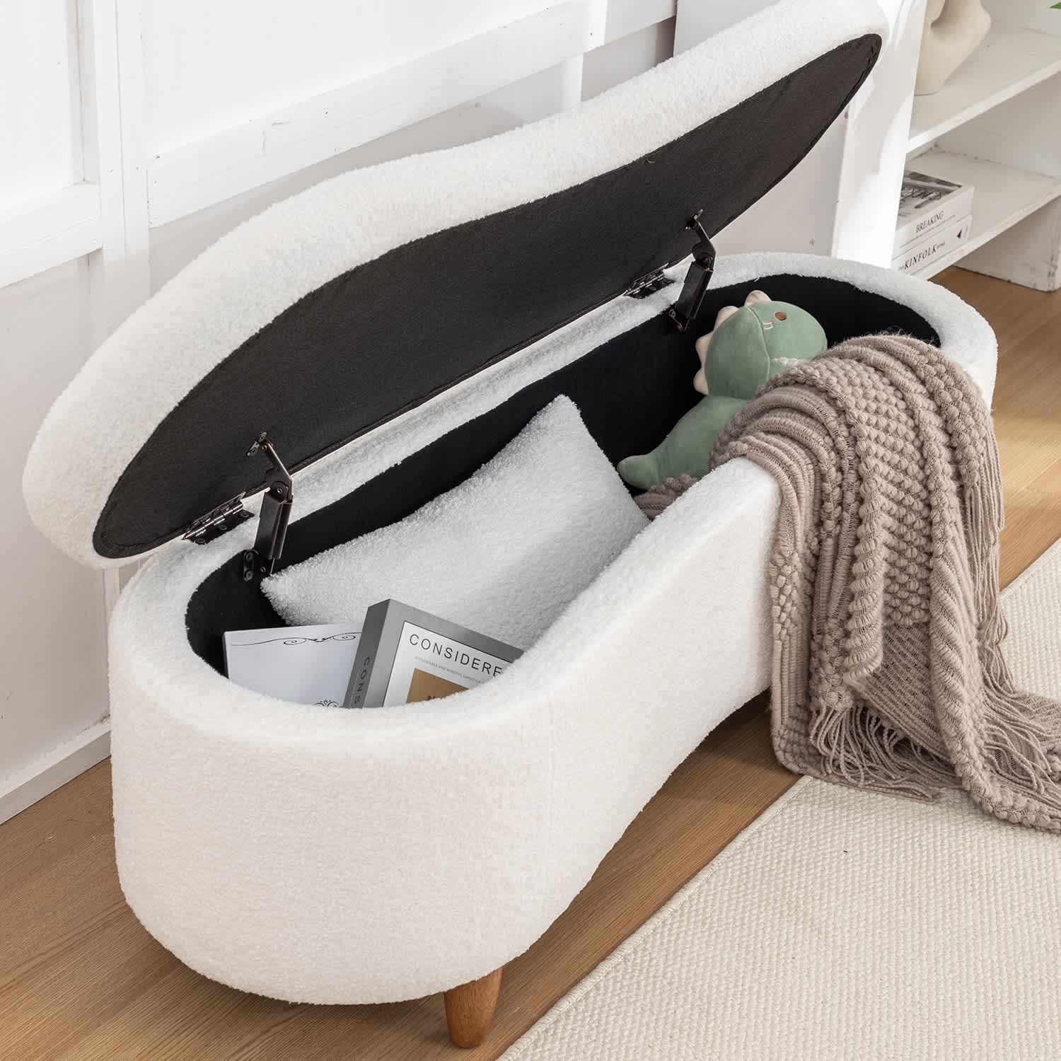 SEYNAR XY739-WHITE Indoor-Ottomans - View #3