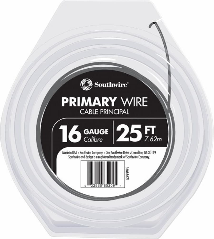 Southwire 25-ft 16-AWG Stranded Black Gpt Primary Wire in the Primary Wire  department at