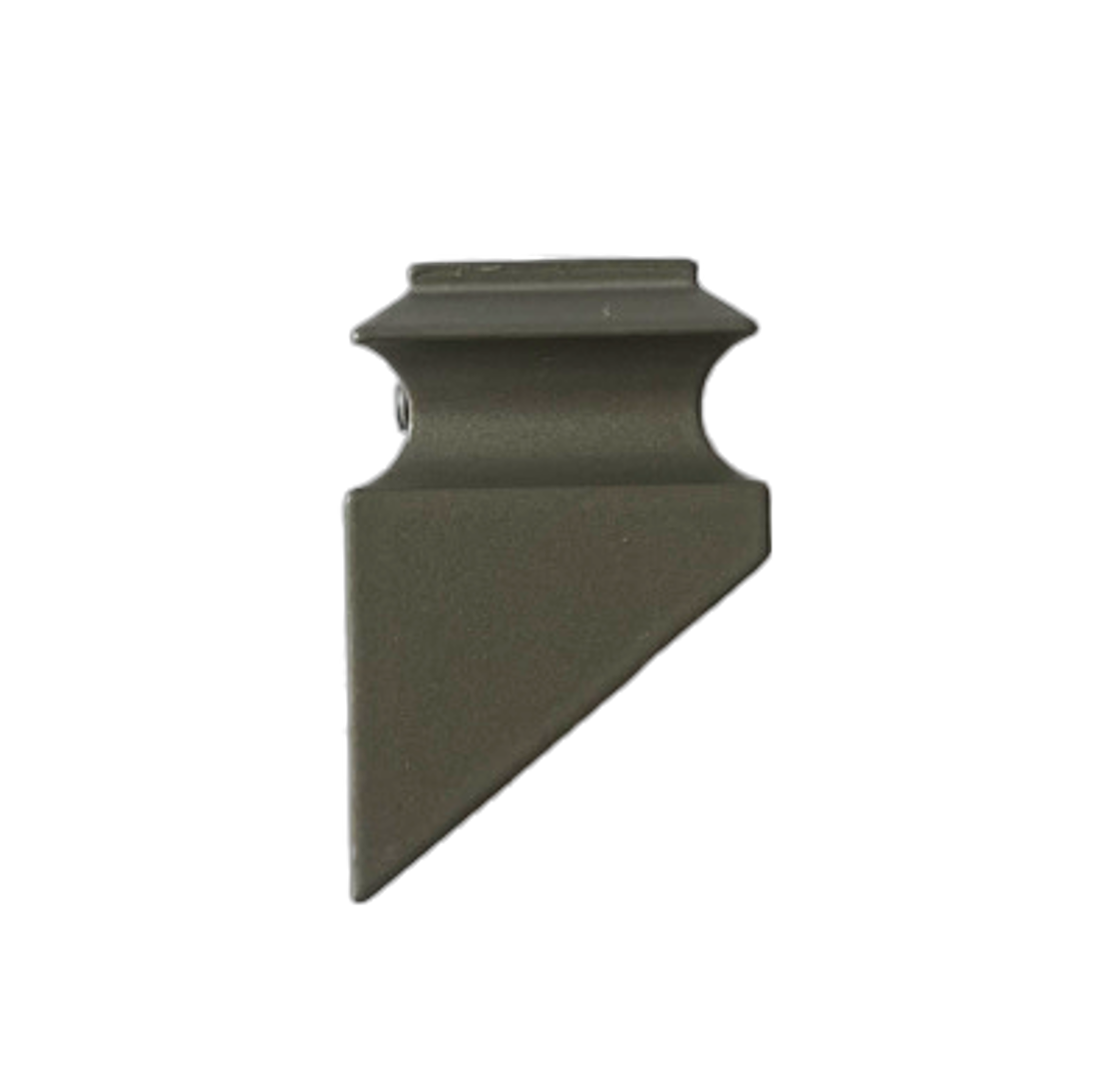 Atlas Stair Parts SH421871AG 2-in x 1.25-in Plain Ash Grey Aluminum Stair Baluster Shoe