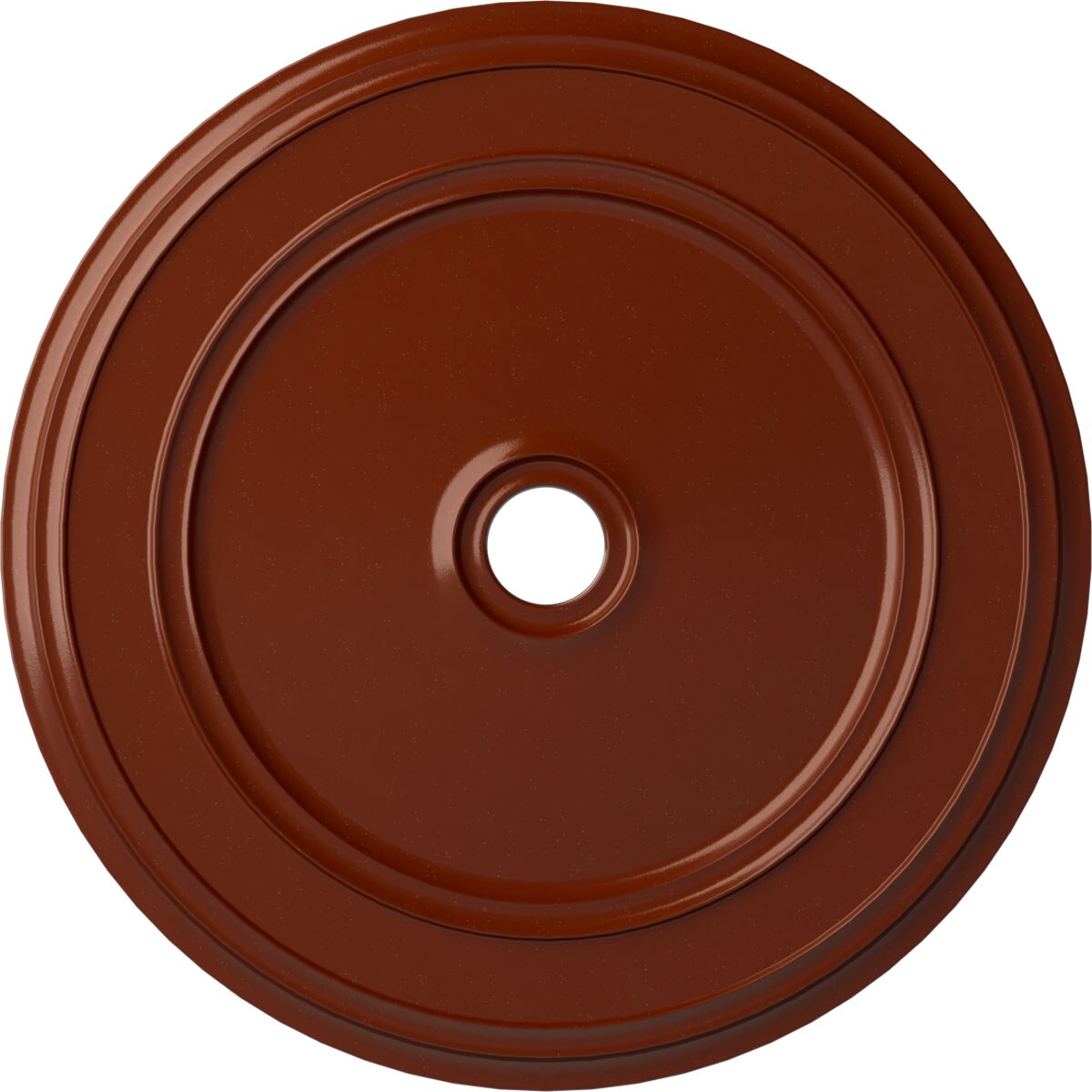 Ekena Millwork CM41CLFIF Classic 41.125-in W x 41.125-in L Painted Firebrick Polyurethane Whole Ceiling Medallion