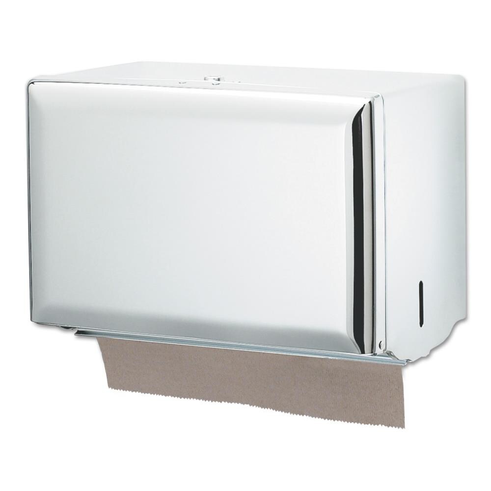 White Singlefold Pull Paper Towel Dispenser | SJM - San Jamar T1800WH