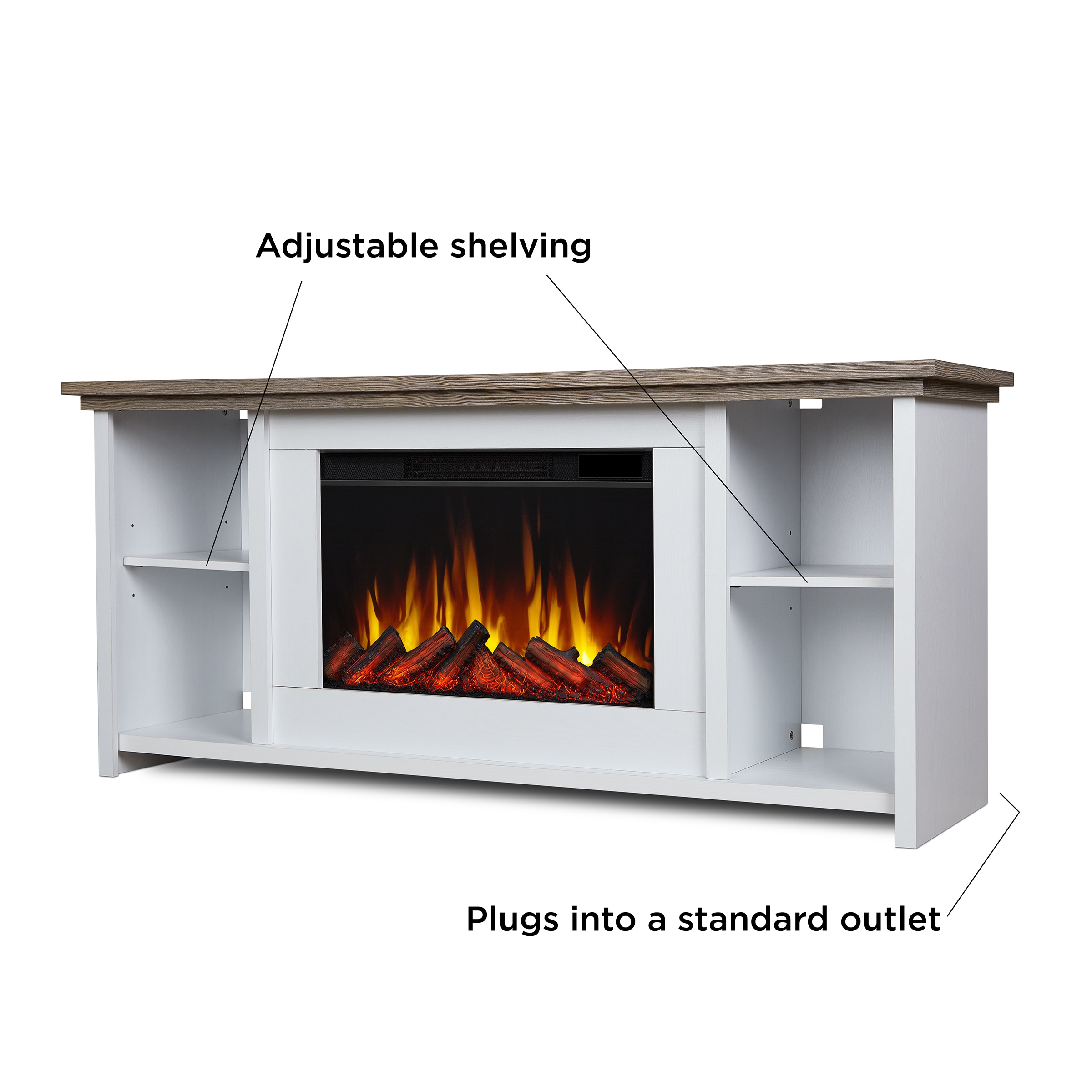 Real Flame 13055E-WHT Electric-Fireplaces - View #5