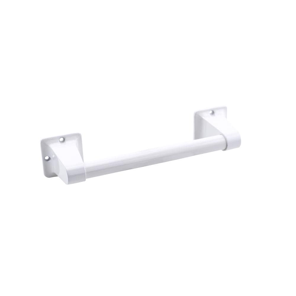 Project Source SC-GRS09-01 Assist bar 9-in White Wall Mount Grab Bar (250-lb Weight Capacity)