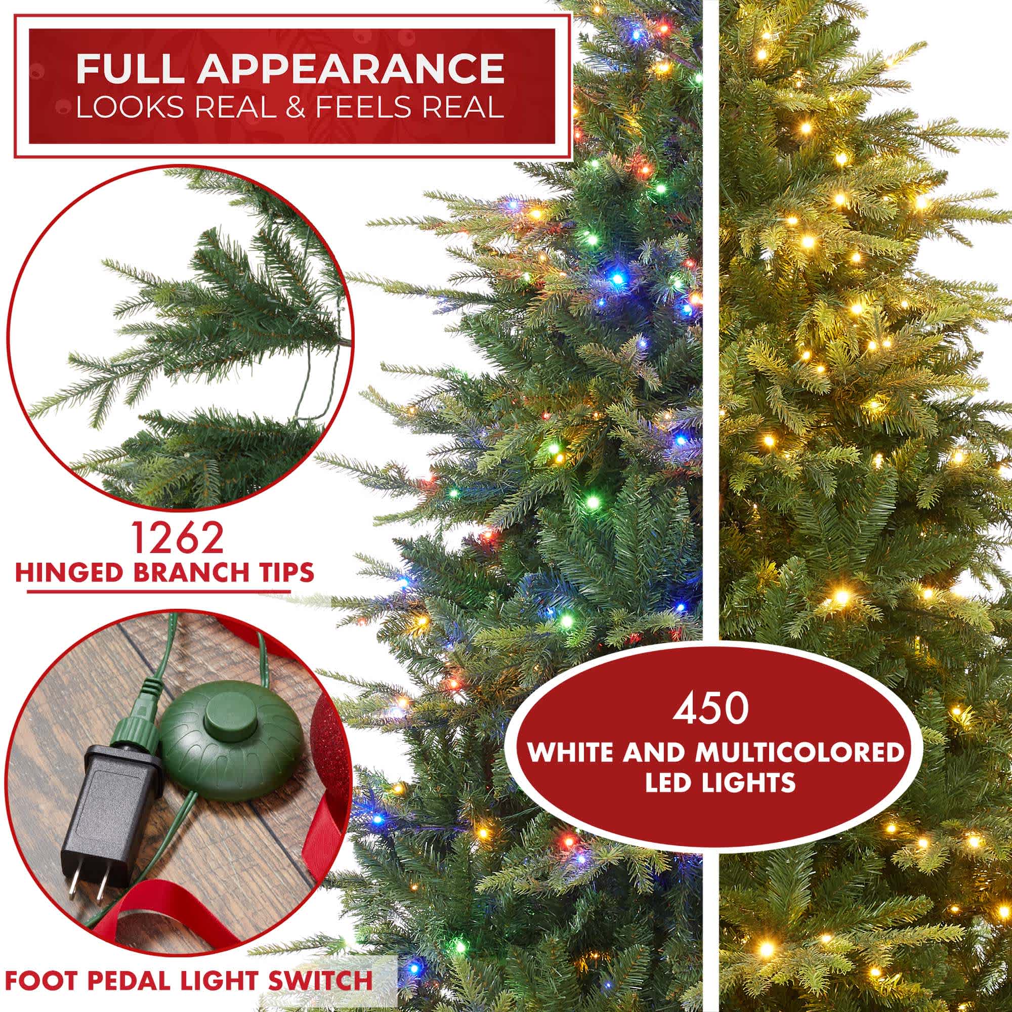Casafield SZN-TR-356HL Artificial-Christmas-Trees - View #2