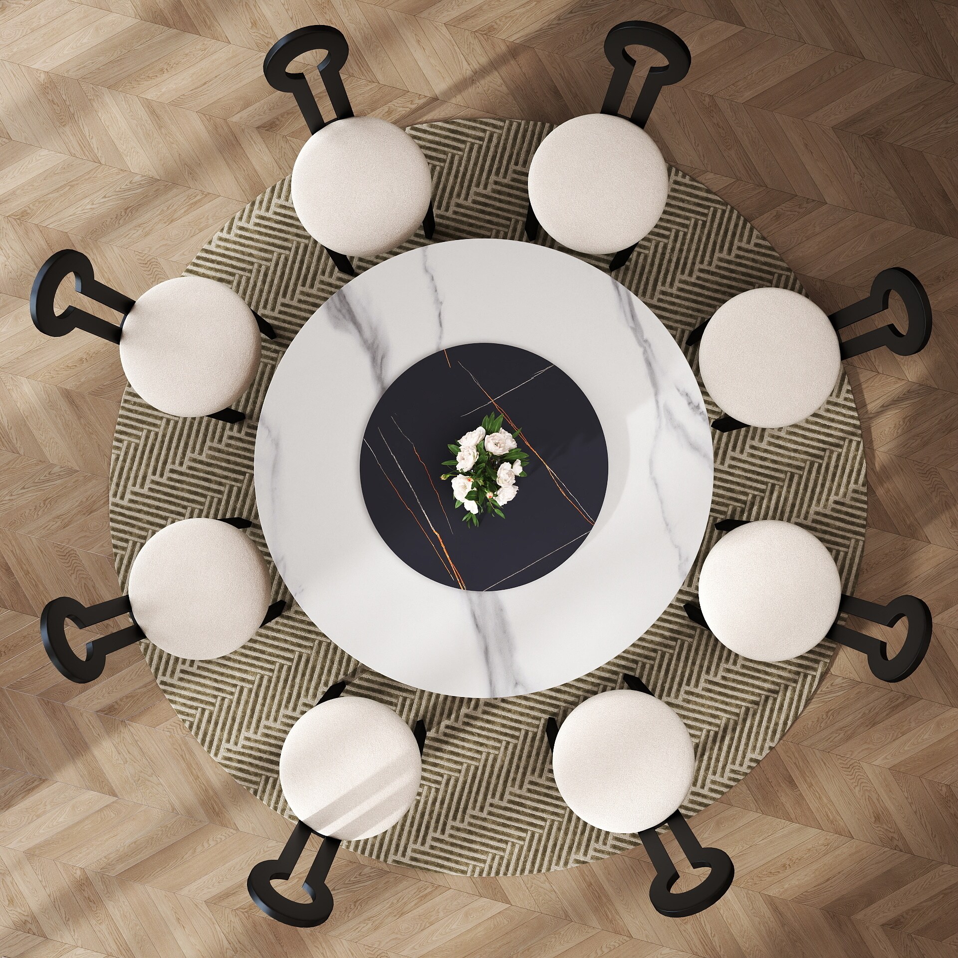 BuotiqHom DH-AT-150W80B-9B Dining-Tables - View #6