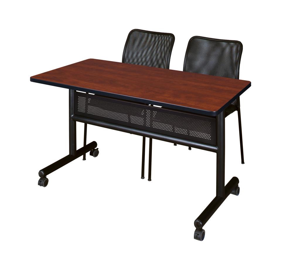 Regency MKFTM4824CH75BK Training Red 4-Person Training Table (48-in W x 29-in H)