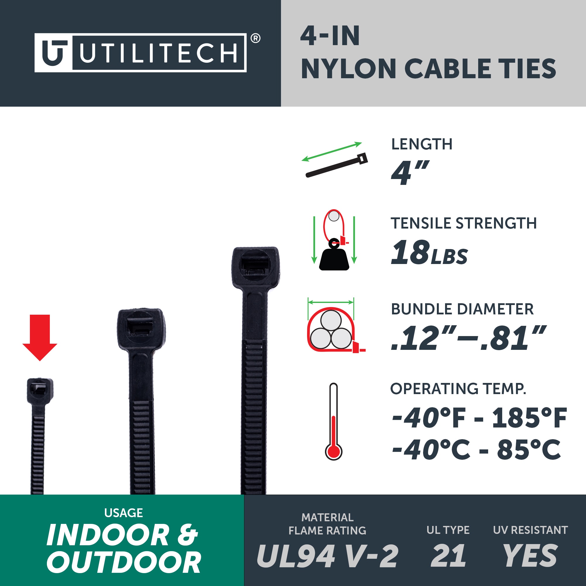 Utilitech SGY-CT40 Cable-Ties - View #3