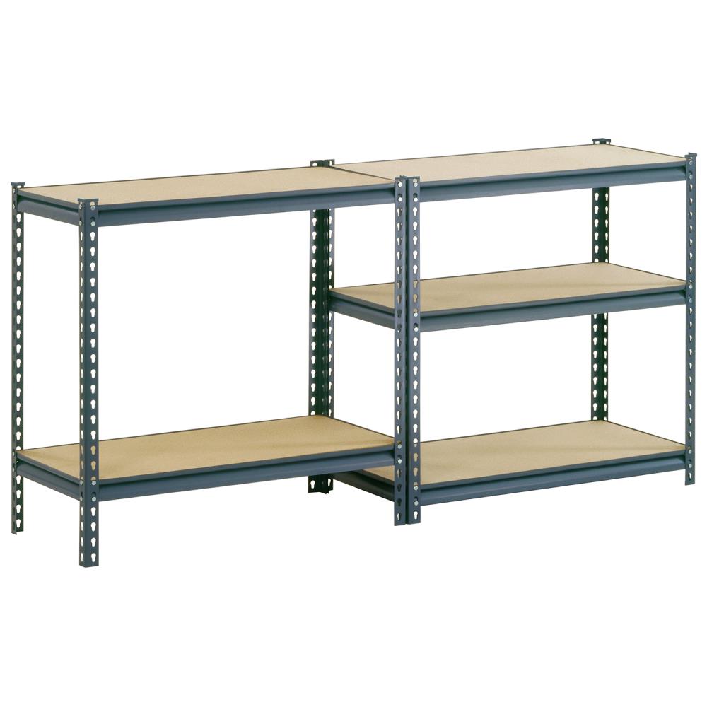 Muscle Rack 18 D x 36 W x 72 H 5-Shelf Steel Shelving Silver-Vein