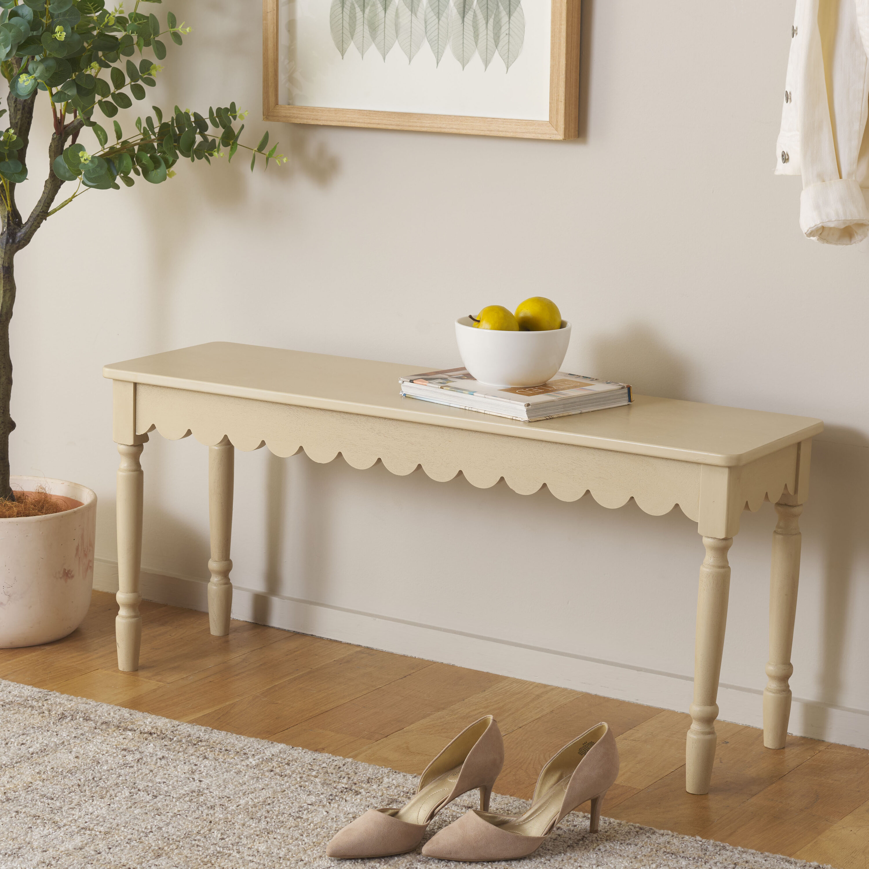 Safavieh BCH5704A Rustic Natural Accent Bench 39-in x 11.8-in x 17.7-in