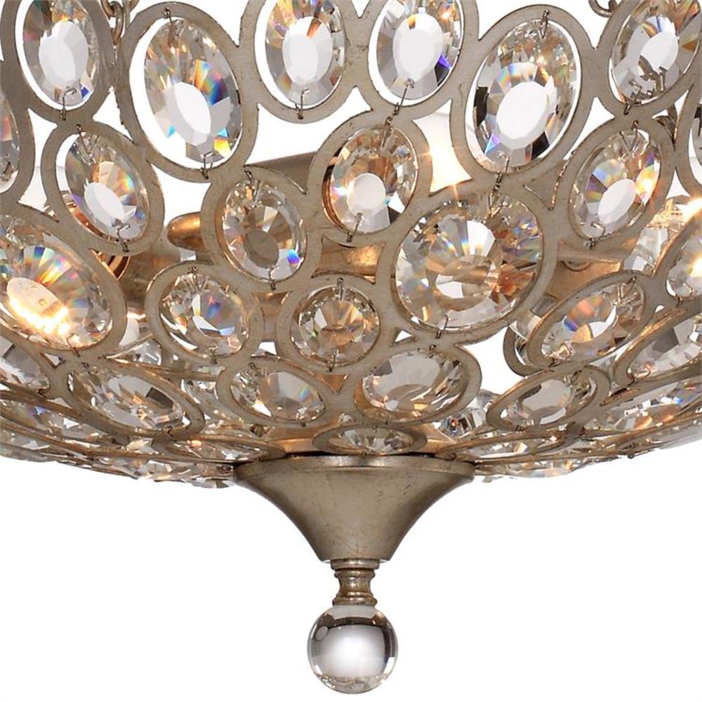 Sterling Distressed Twilight Crystal 5-Light Chandelier