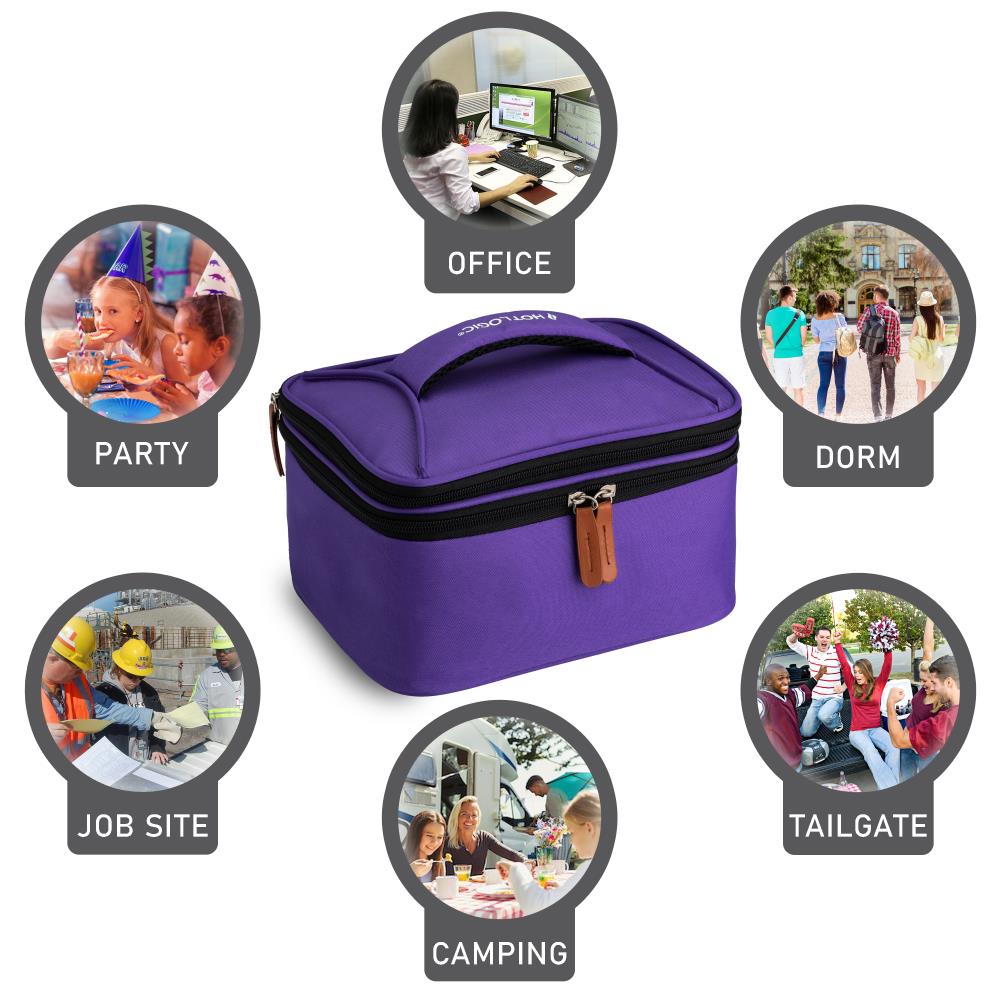 Salton Black 1.58 Insulated Self-heating Lunch Box in the Portable Coolers  department at