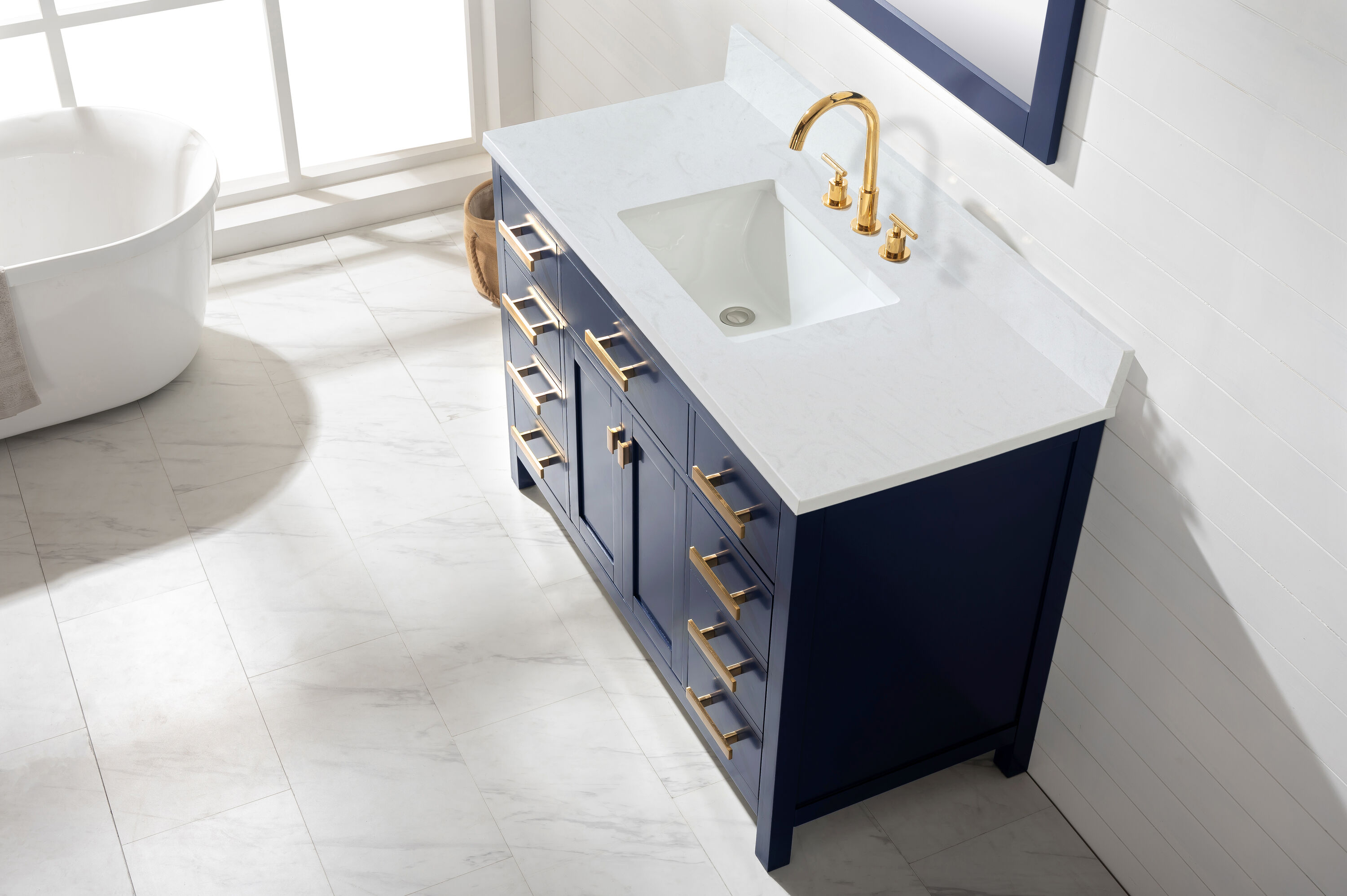 Design Element V01-48-BLU Bath-Vanity-Combo - View #4