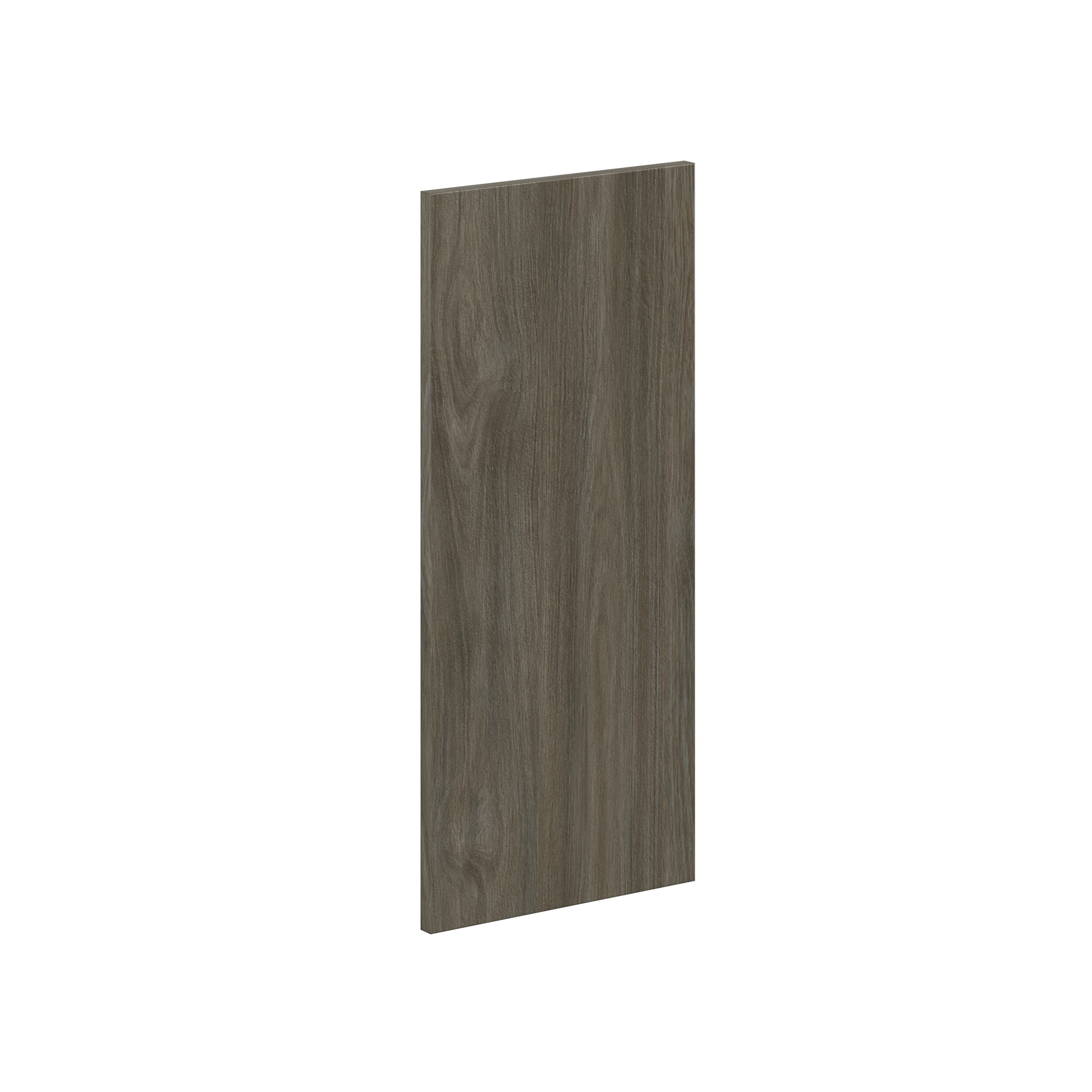 Hugo&Borg DSDR1330-SA Savane 13-in W x 30-in H Burnt Walnut Laminate Slab Wall cabinet door (Fits 15-in wall box )