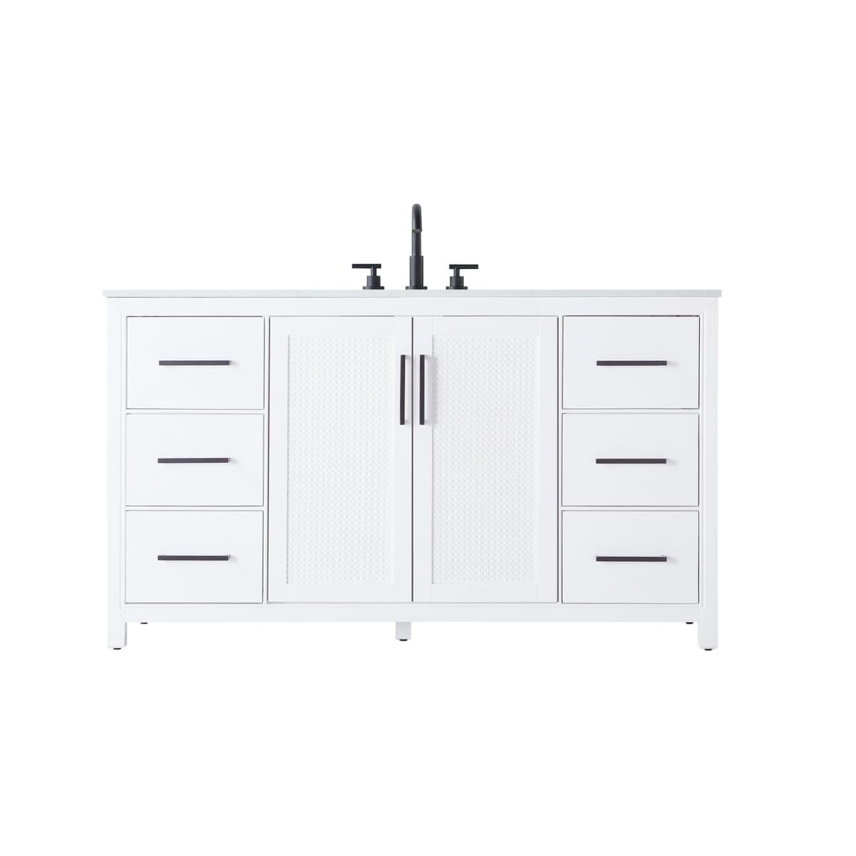 Simply Living Home - Aveline 60 inch Single Bathroom Vanity in White