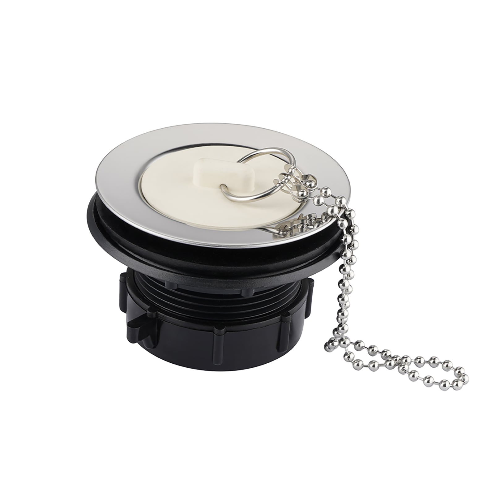 Project Source KY-0617 2-in Black Plastic Rust Resistant Strainer Lock Mount Included