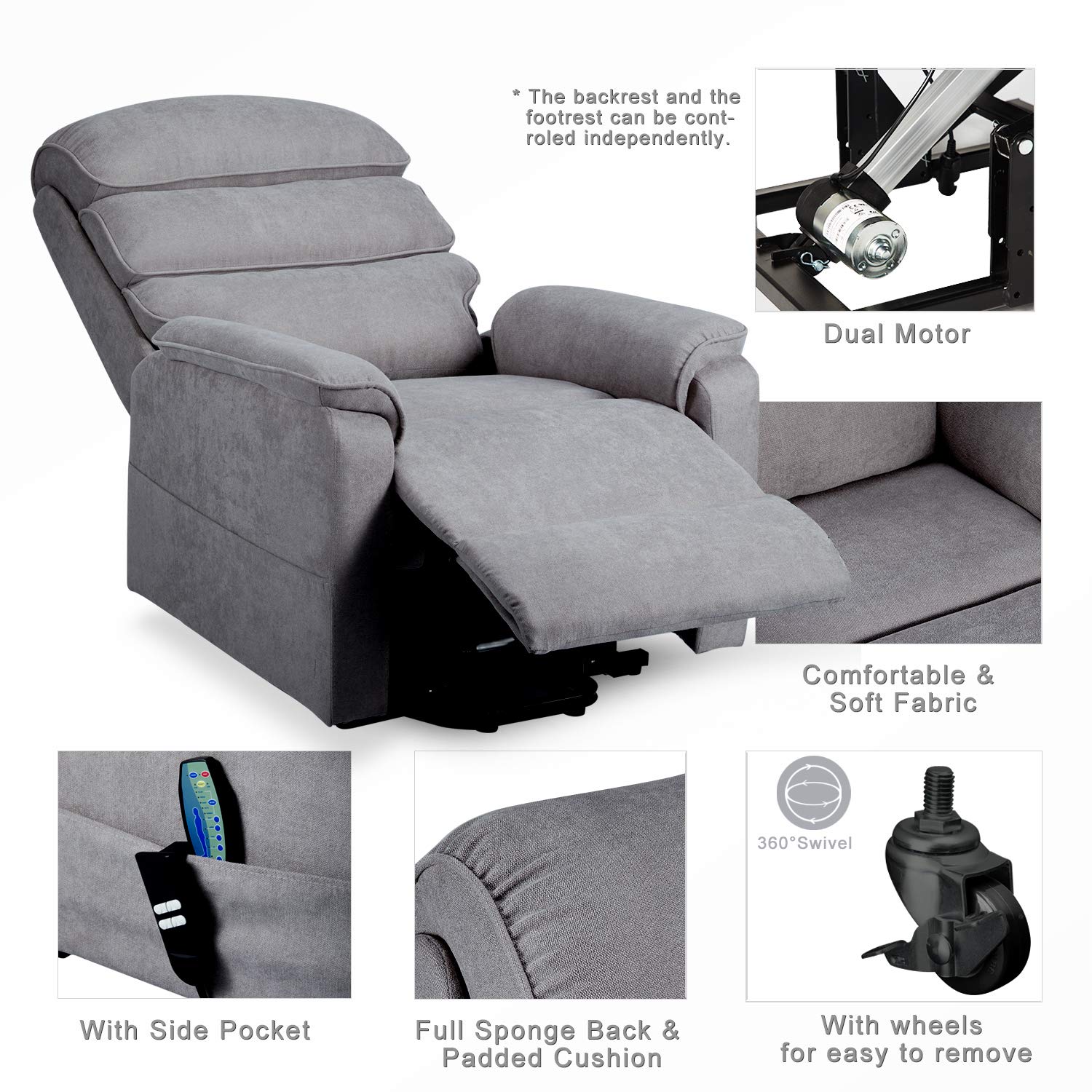 AECOJOY 13036UGR-LS01 recliners - View #5