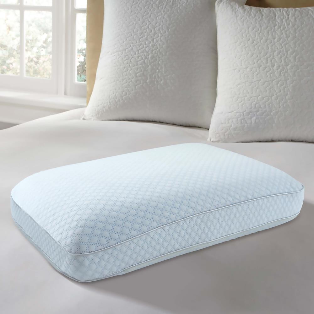 Arctic Sleep Standard Medium Gel Memory Foam Bed Pillow in the Bed ...