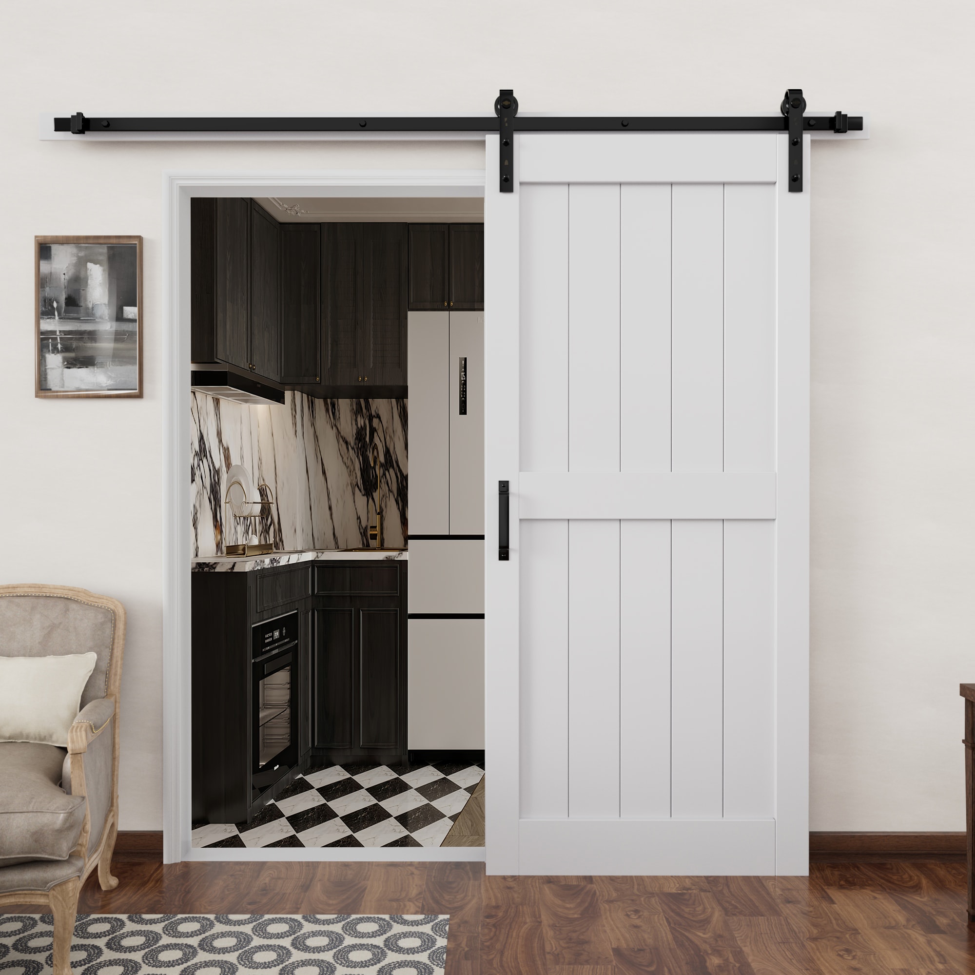 JUJUBON IN-BDPR-BD-R-36 Barn-Doors - View #2