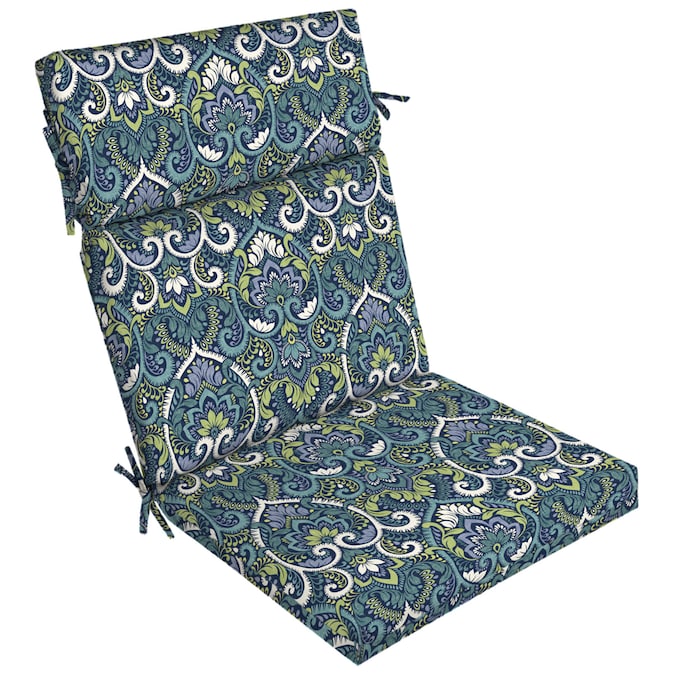 Arden Selections Sapphire Aurora Blue, Damask Dining Chair Cushions
