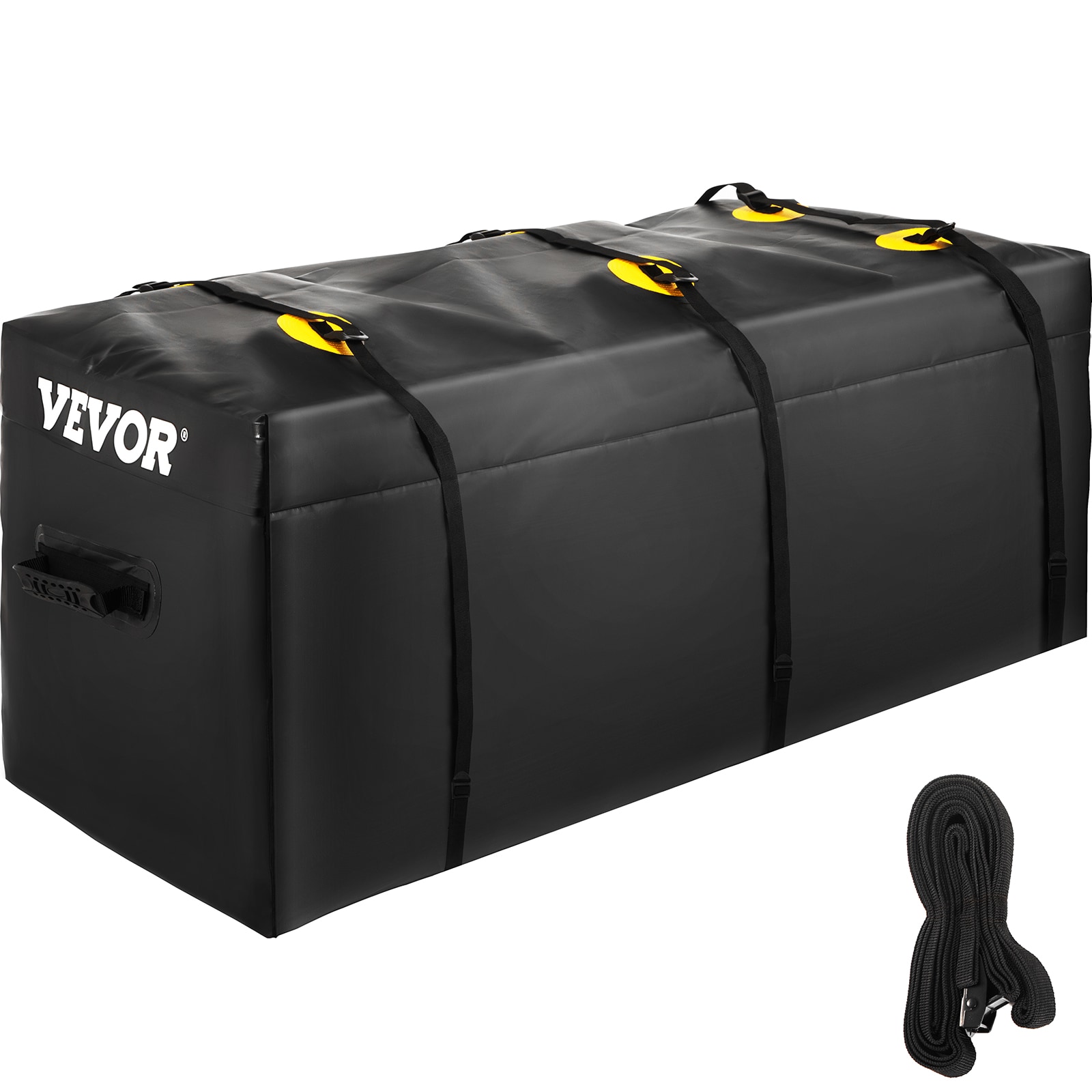 VEVOR Q482022800D12N1VXV0 Hitch Cargo Carrier Bag, Waterproof 840D PVC, 48-inx20-inx22-in (12-cu ft), Heavy Duty Cargo Bag for Hitch Carrier with Reinforced Straps, Fits Car Truck SUV Vans Hitch Basket