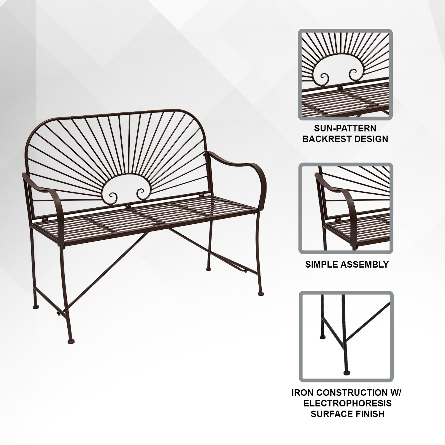 XBrand ALLB0084BR benches - View #8