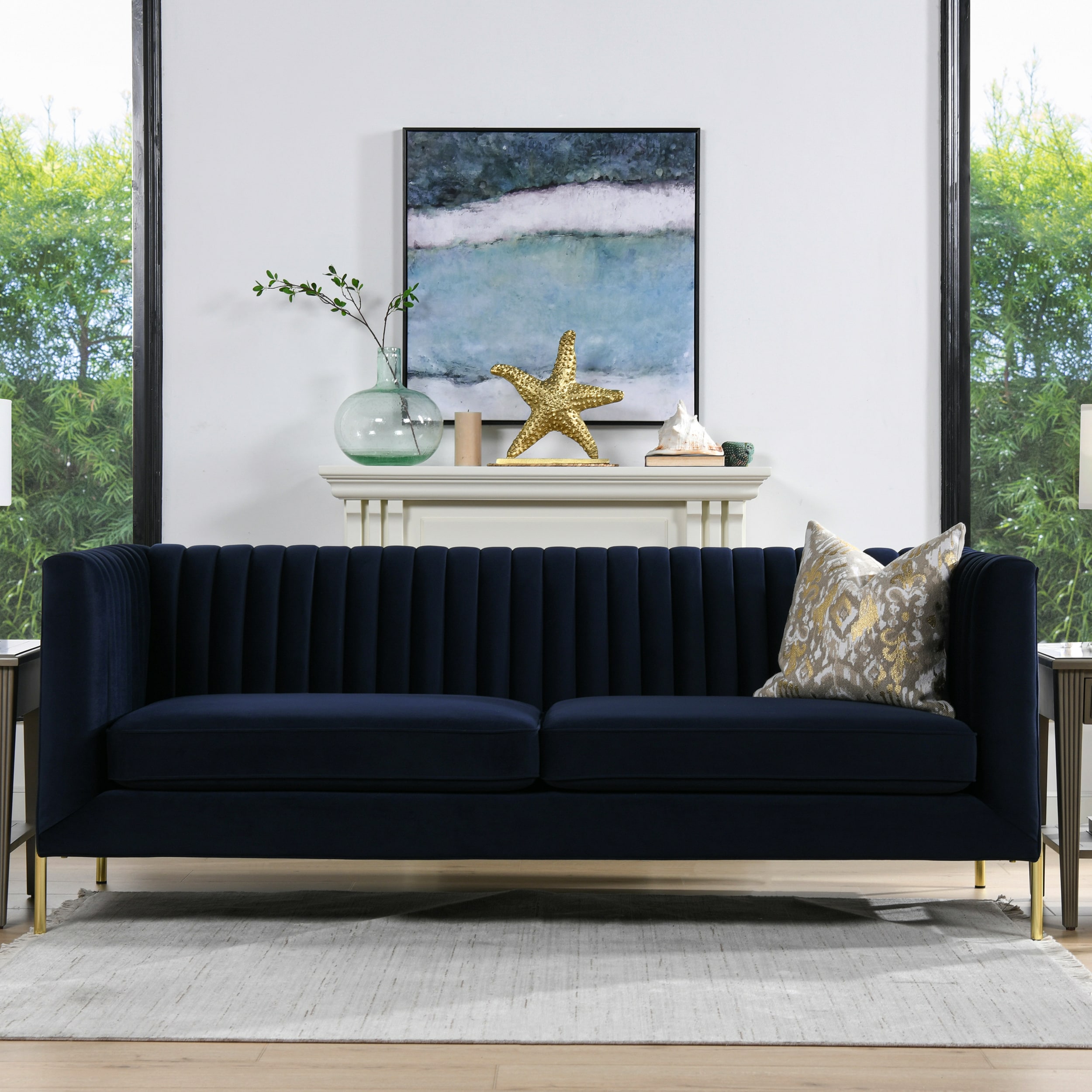 Jennifer taylor store velvet sofa