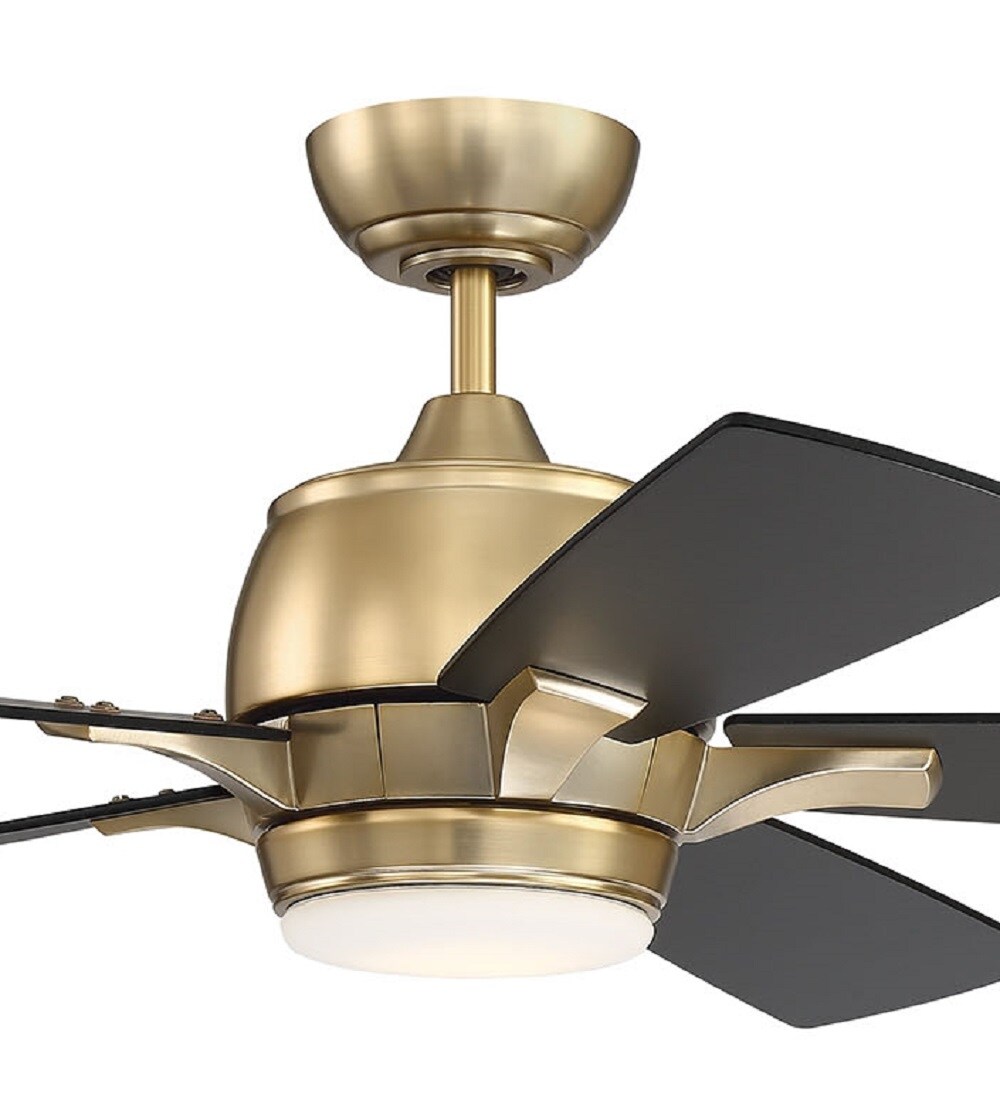 Craftmade Stellar 52 In Satin Brass Integrated Led Indoor Ceiling Fan With Light And Remote 5