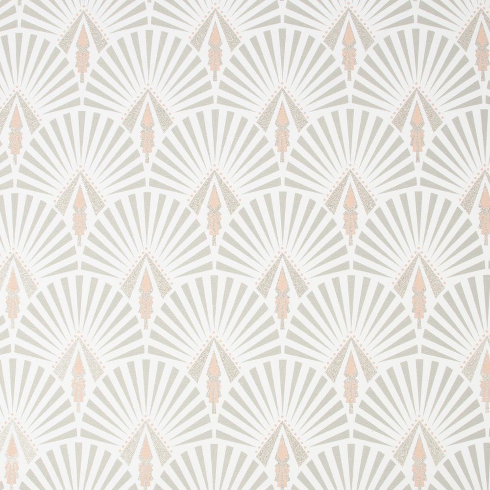 Pink Art Deco Wallpaper - Peel and Stick or Non-Pasted