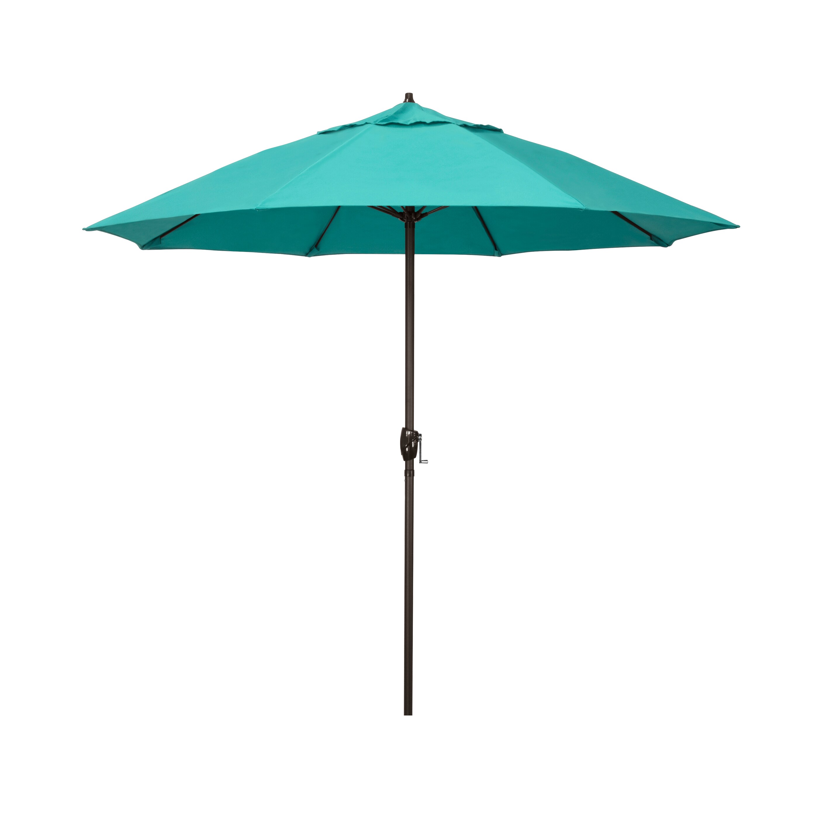 California Umbrella 7.5-ft Aluminum Market Patio Umbrella with Lights ...