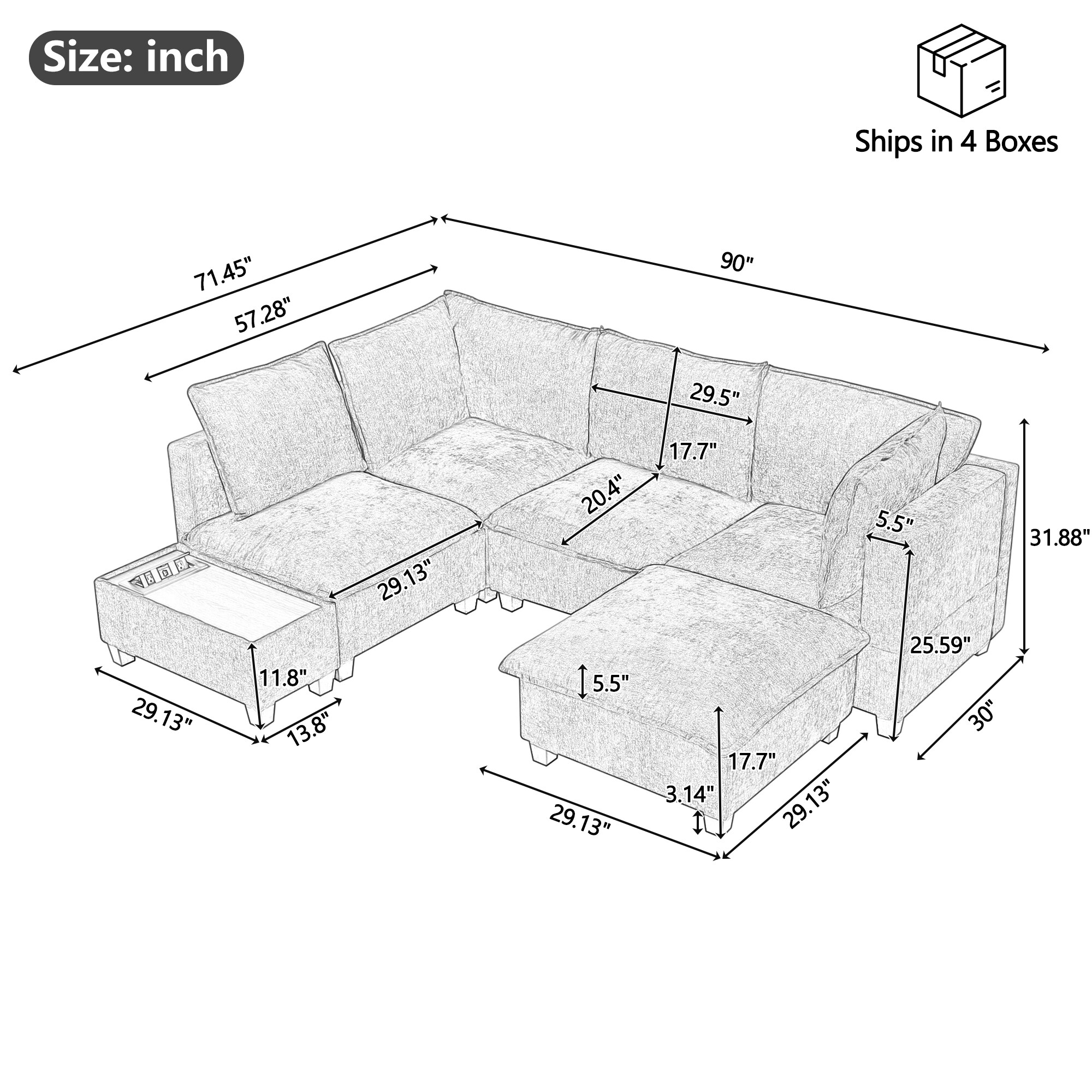 ModernLuxe N719S001780E Sofas-Loveseats - View #20