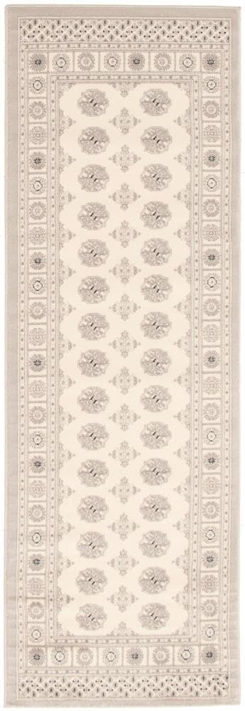 ECARPETGALLERY 303883 Bokhara 3 x 8 (ft) Loomed Polypropylene Black, gray and ivory Rectangular Indoor Bohemian/Eclectic Runner rug