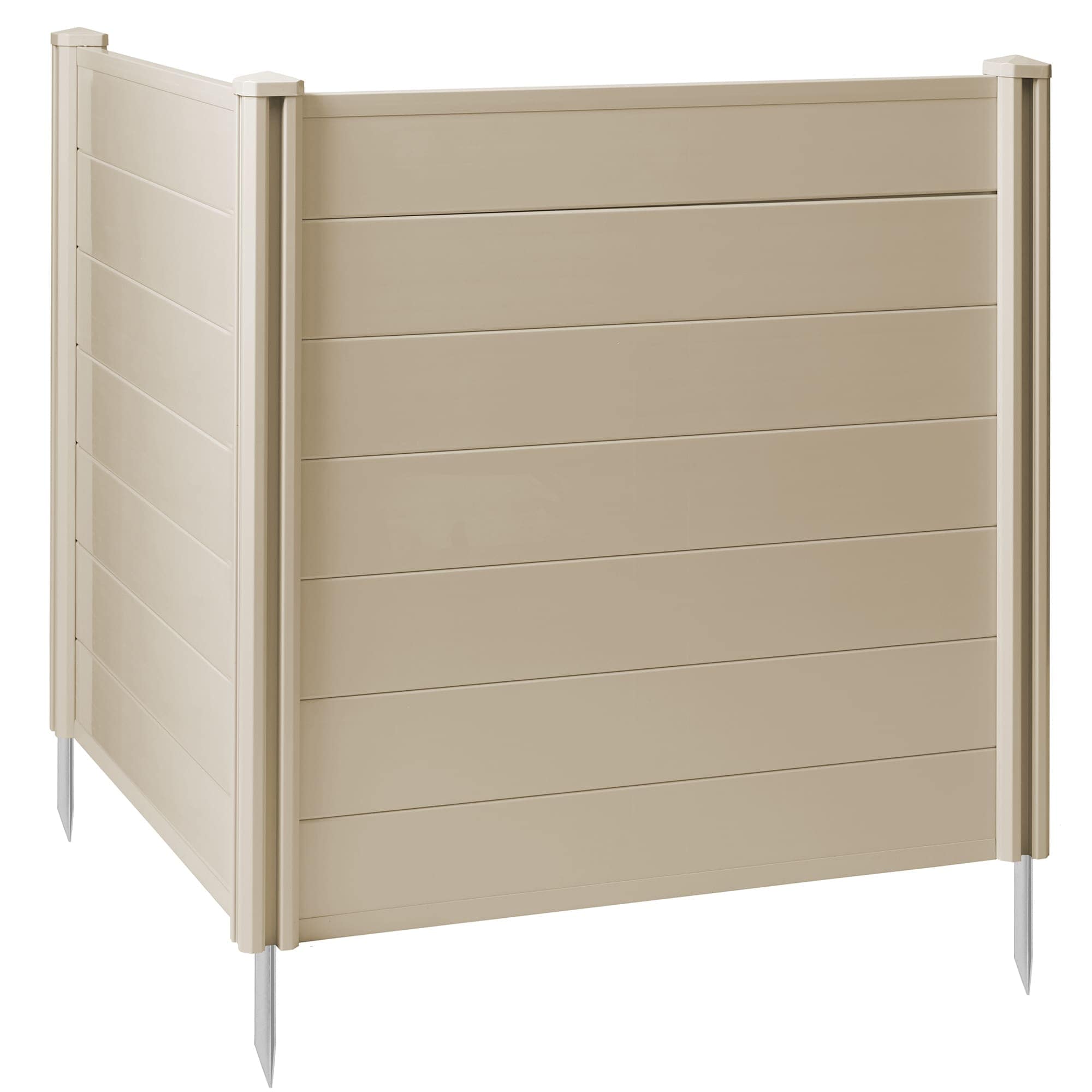 Casafield PAT-ENC-A91-H42T 42 x 42-in Privacy Screen Vinyl Fence Panel for AC / Trash - Tan