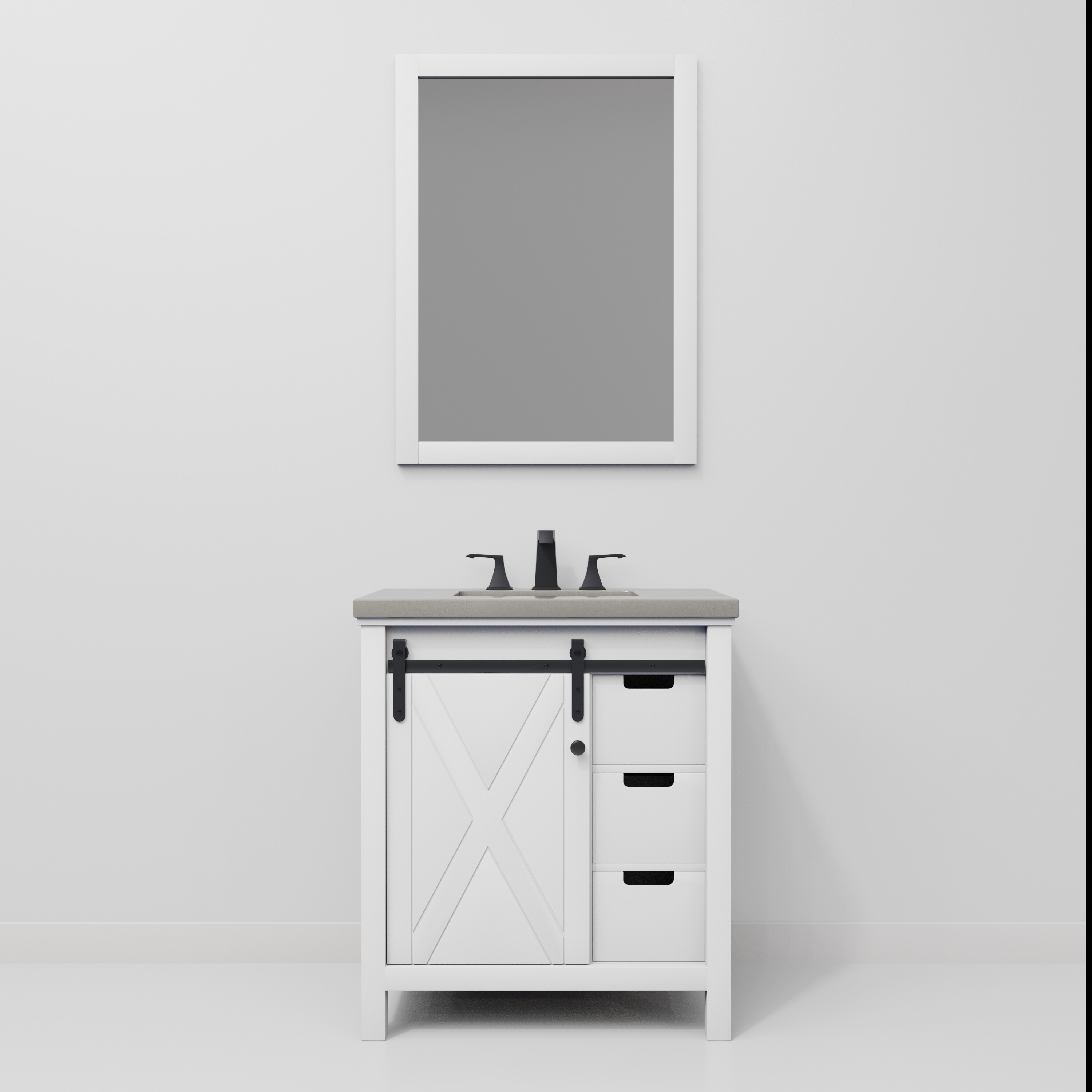 Lexora LM342230SAASM28F Bath-Vanity-Combo - View #4