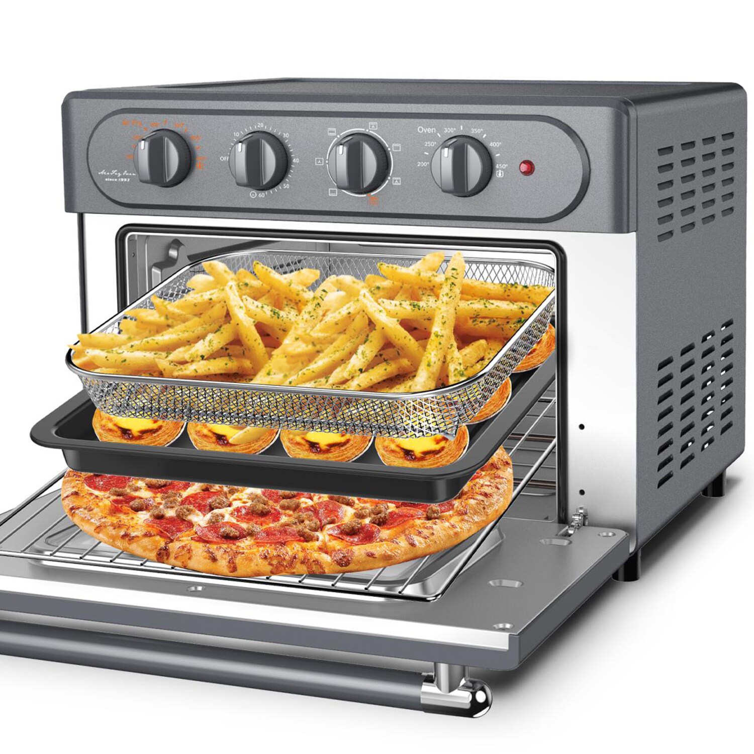 Geek Chef Air Fryer Toaster Oven, 50-in-1 Steam Countertop