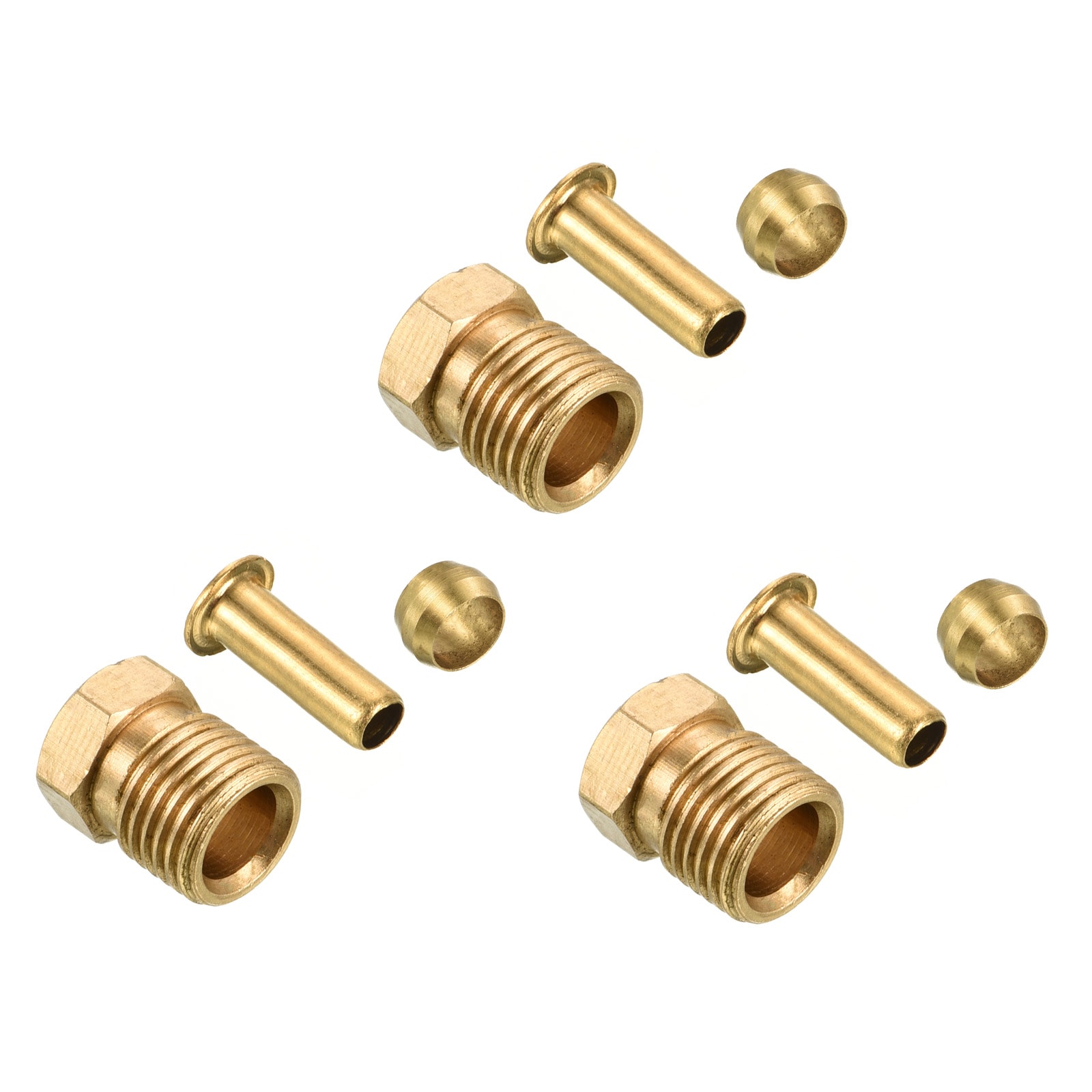 PATIKIL Kit Riparazione Canna Da Pesca | 3 Punte Guida In Acciaio Inox, Diametro Tubo 4mm, Anelli 7x12mm | Per Acqua Dolce E Salata