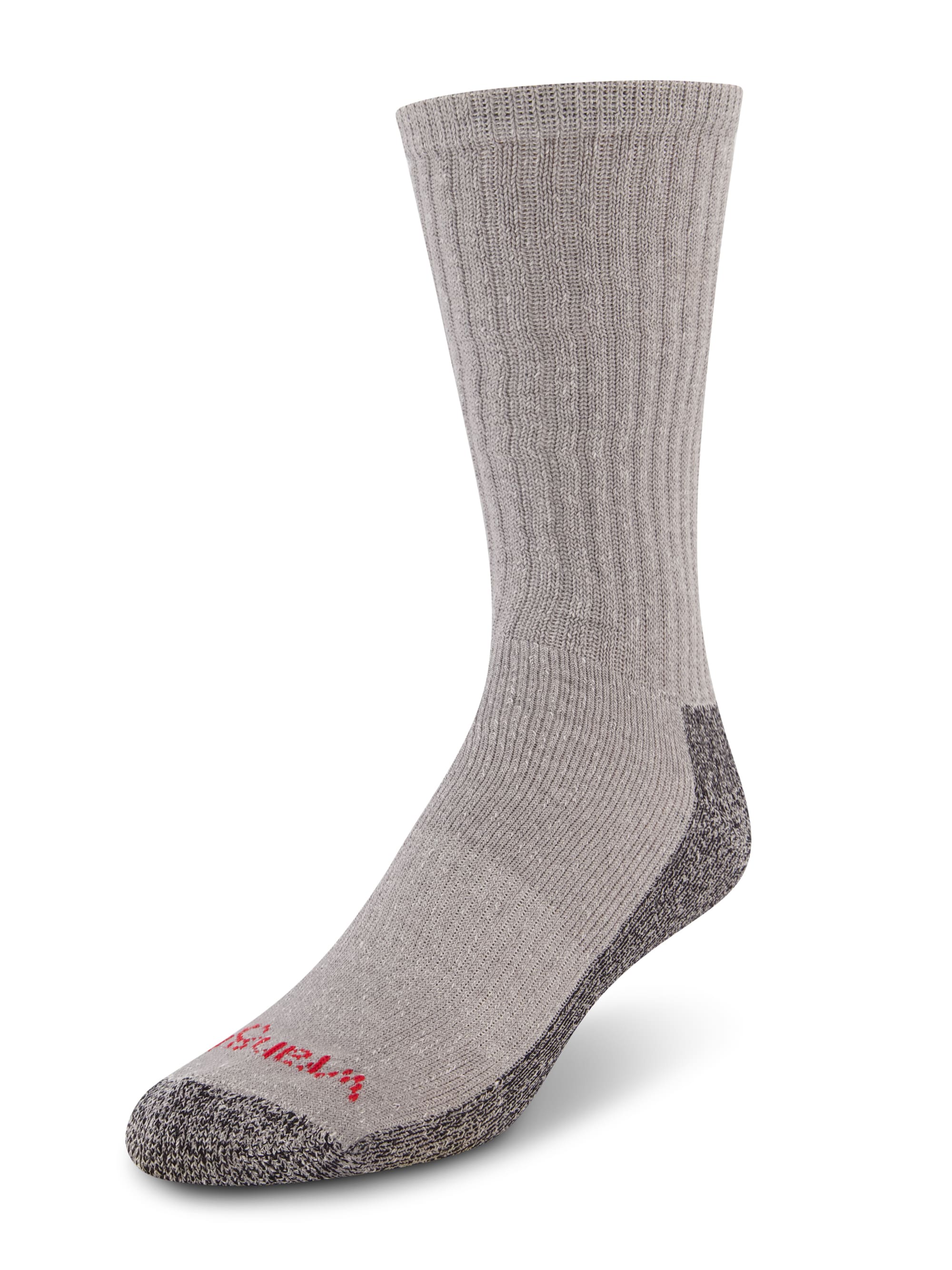 Wrangler WWD03M2287G Men's Medium Cotton polyester blend Crew Socks 6 -Pack