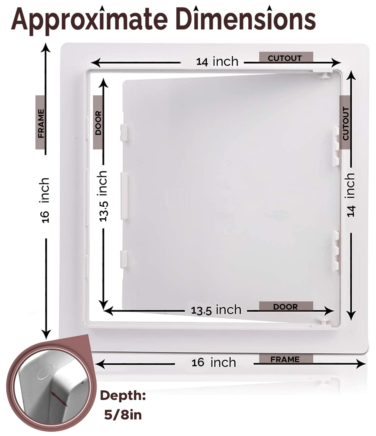 Morvat PAP-1414-2PACK Access-Panels - View #3