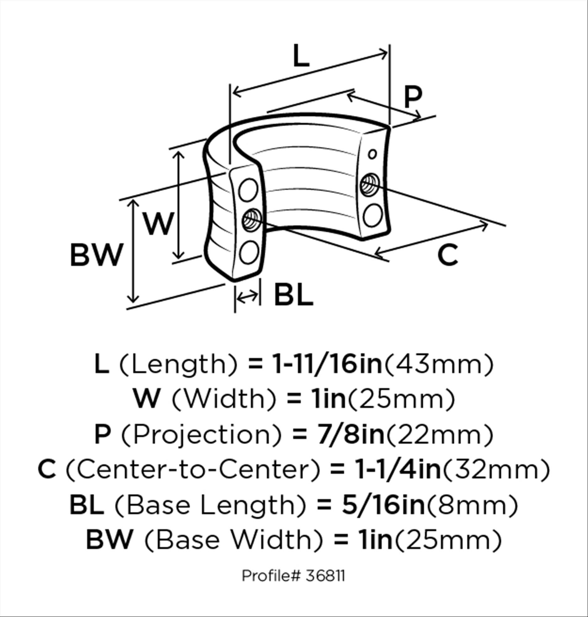 Amerock BP36811PN Cabinet-Pulls - View #3