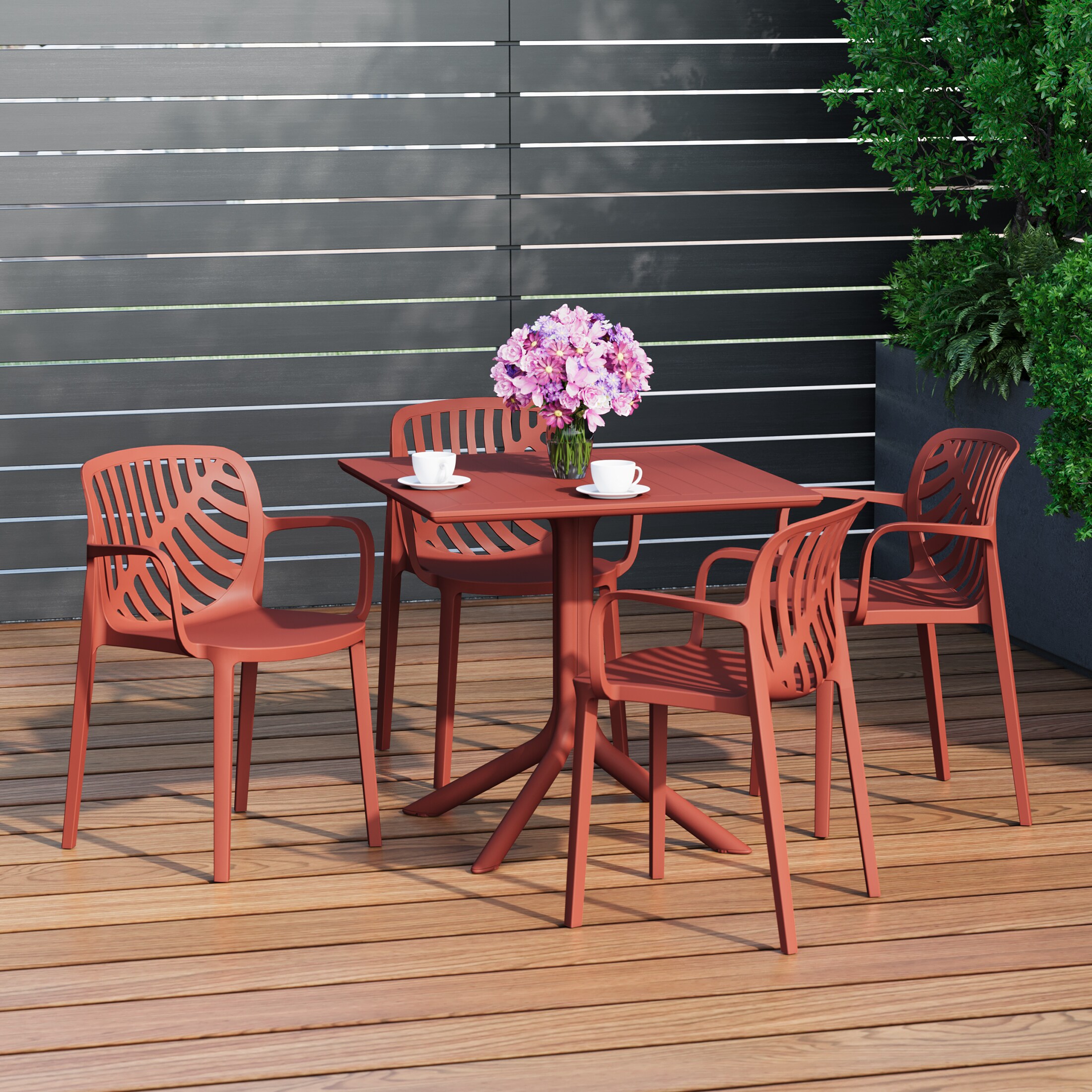 Westin Furniture OP3081-RD Patio-Dining-Sets - View #2