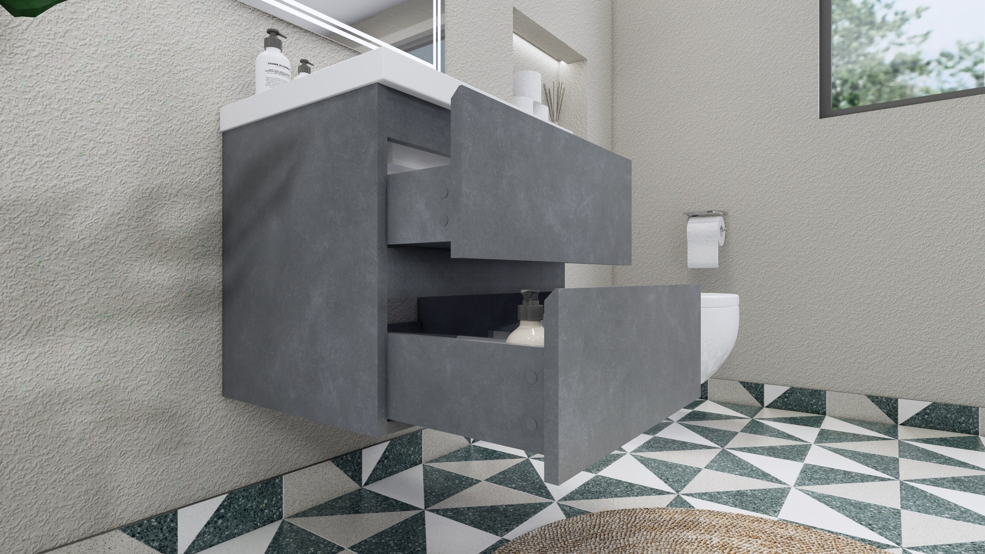 Moreno Bath MOB24-CG Bath-Vanity-Combo - View #8