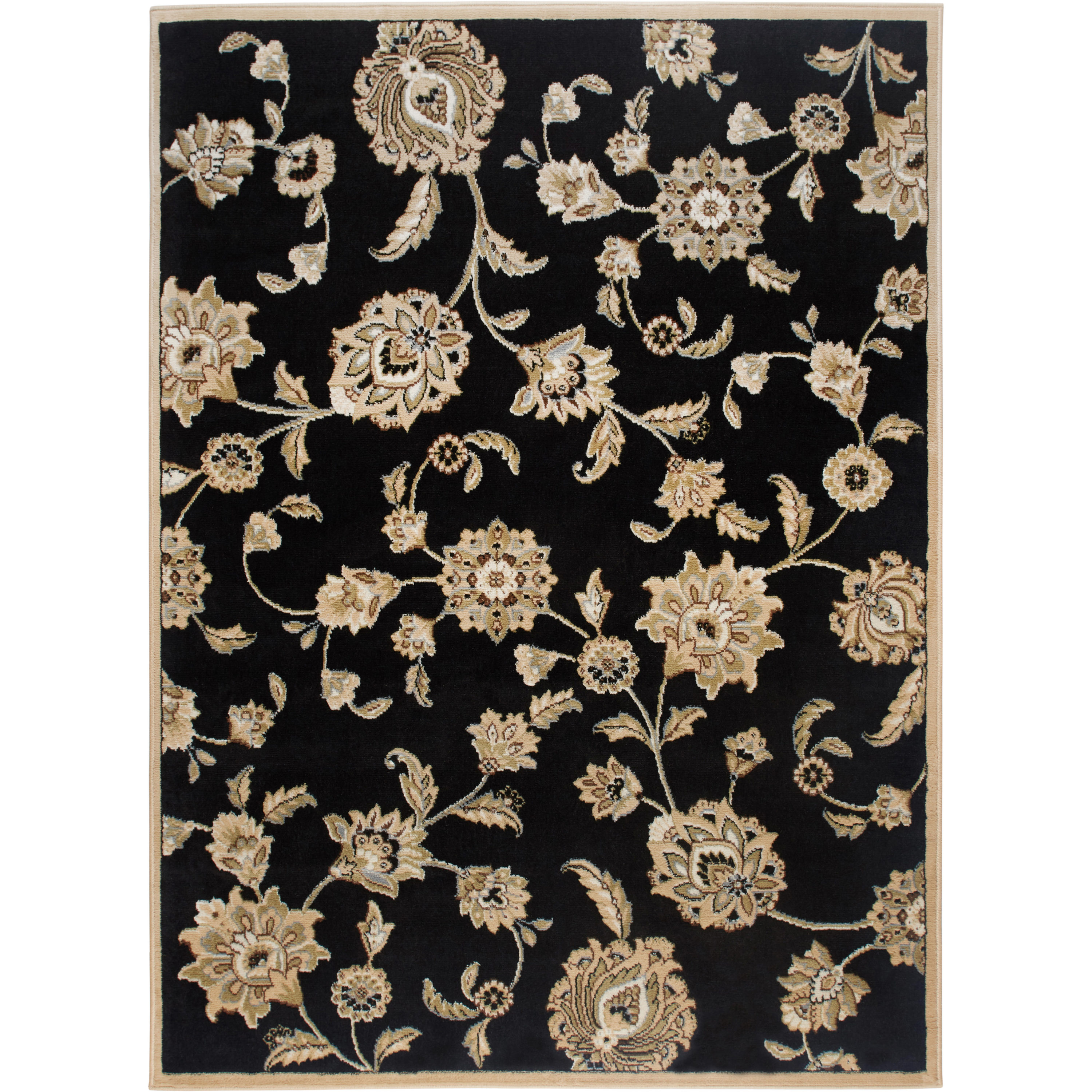 Home Dynamix Optimum Transitional Polypropylene Rug, Black