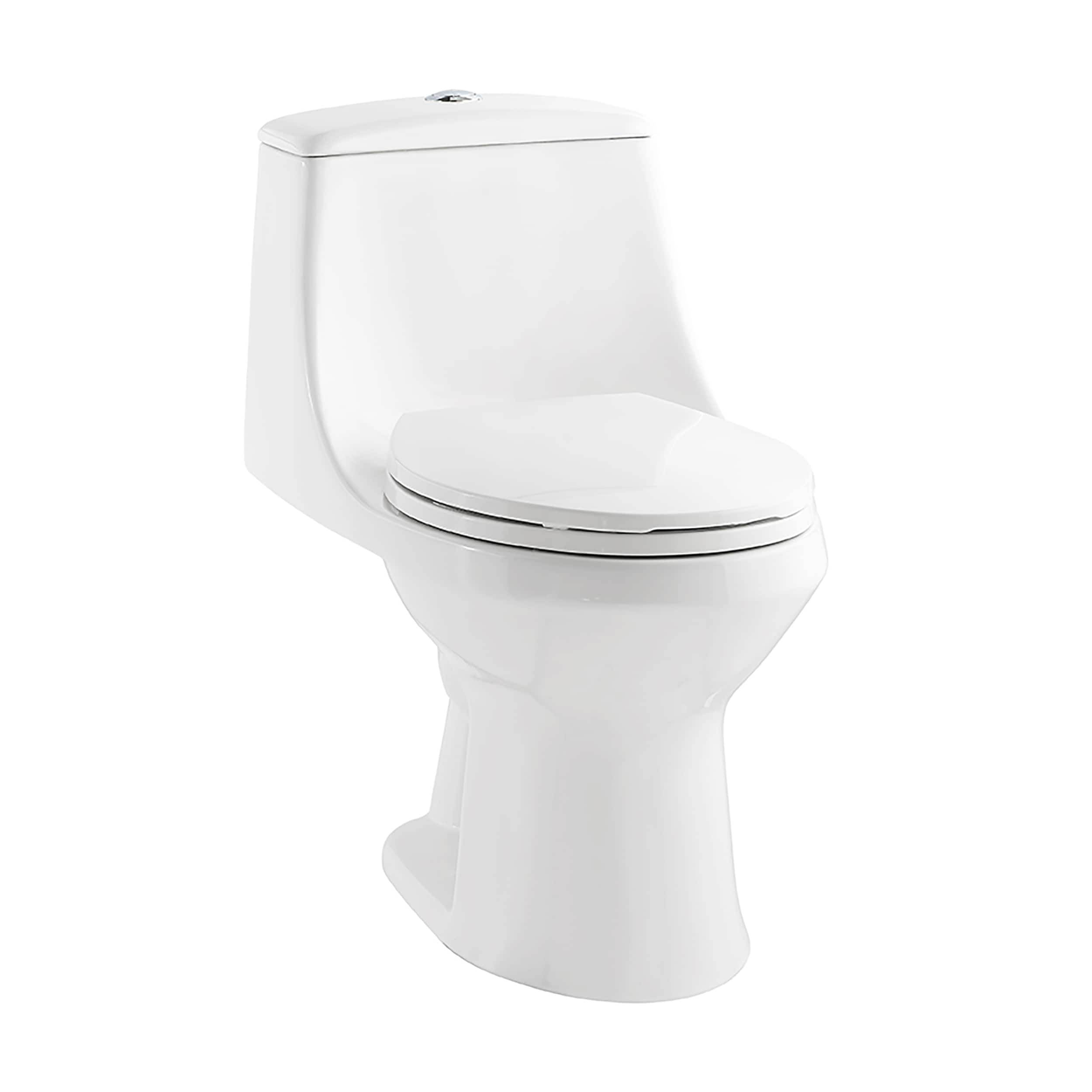 Project Source Pro-Flush White Elongated Chair Height 2-piece